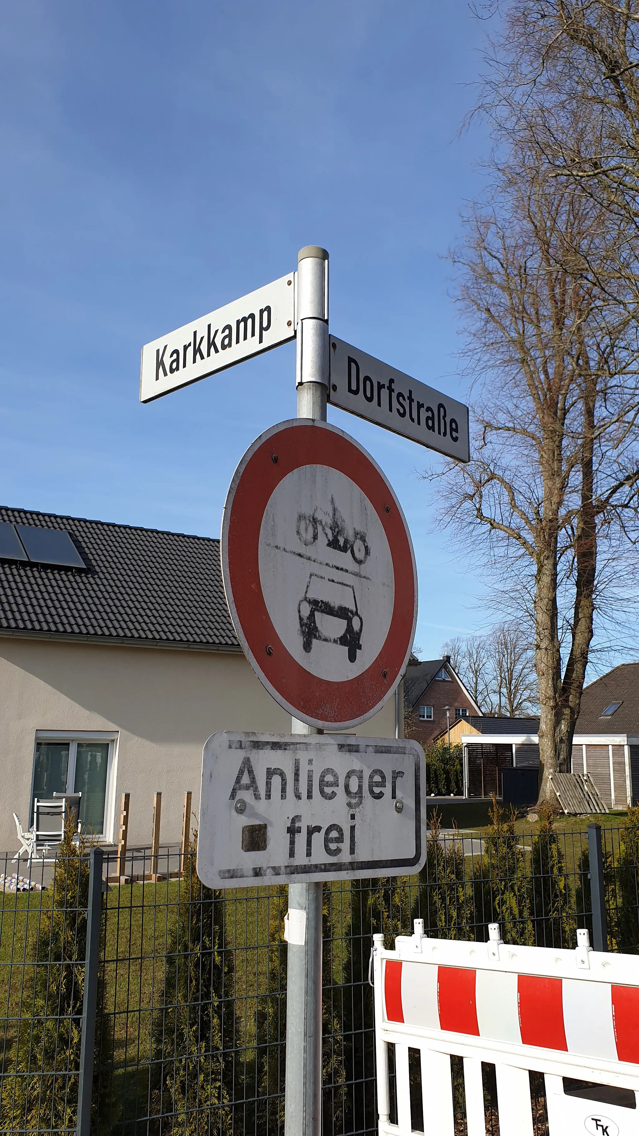 Photo showing: Straßenschild in Melsdorf