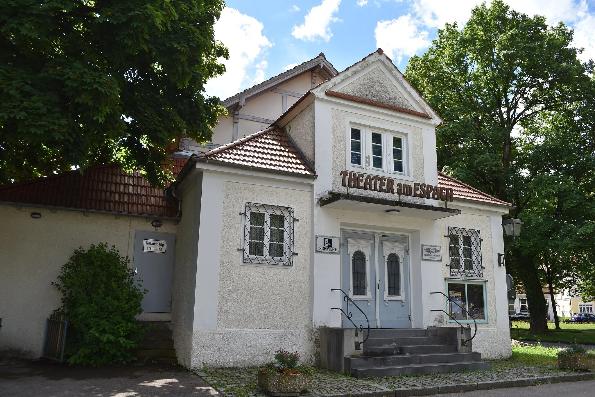 Photo showing: Südostseite des Theaters am Espach / Schmiere (Theaterverein Babenhausen), in Babenhausen, Am Espach 1