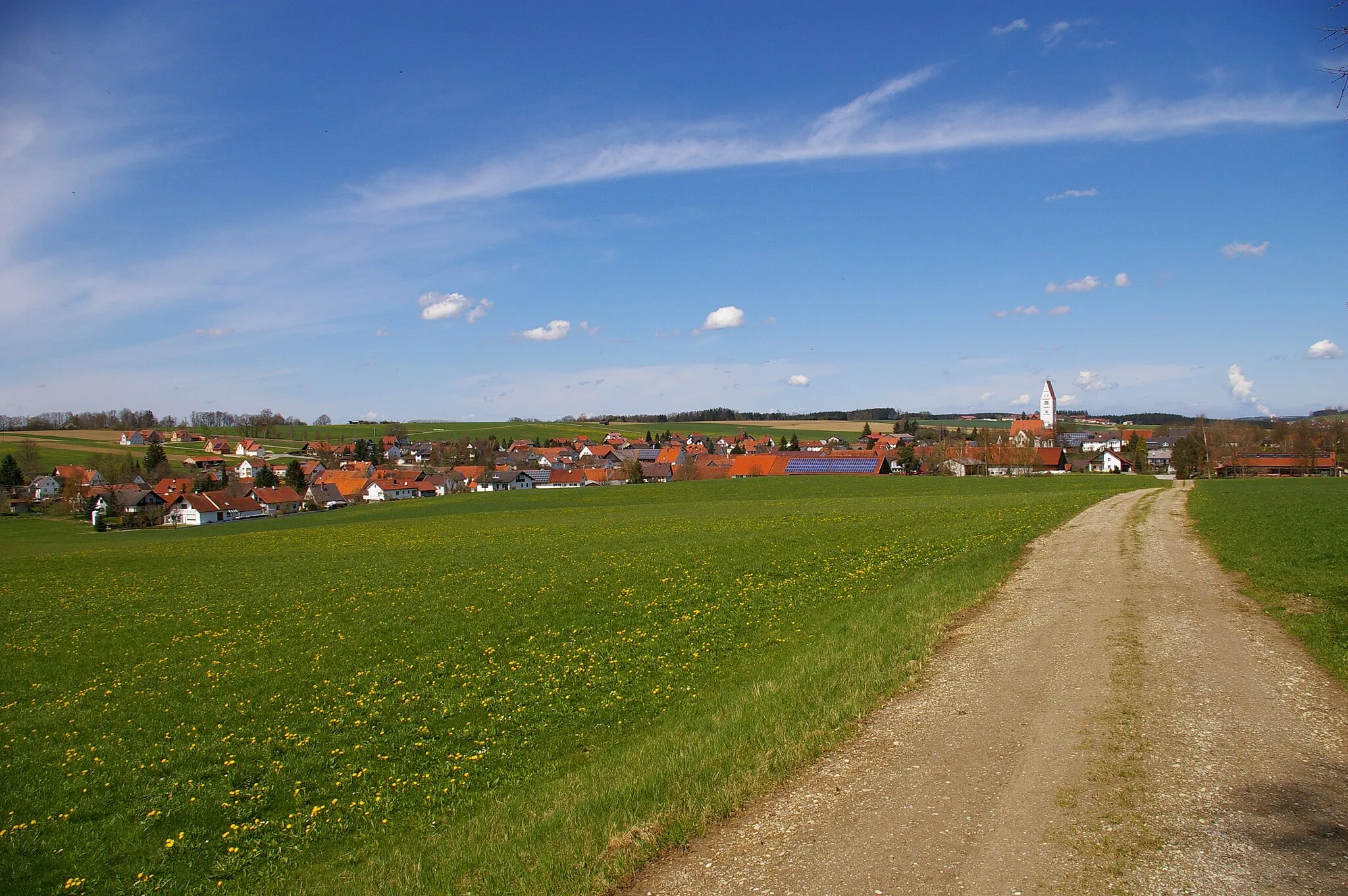 Photo showing: Blick auf Eppishausen von Süden
