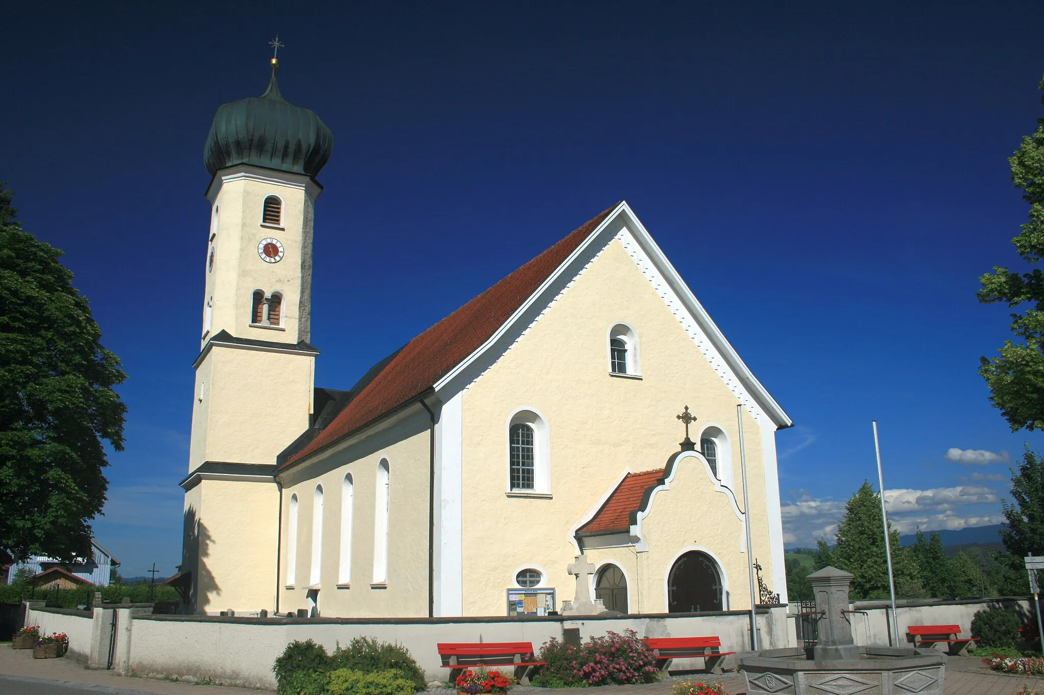 Photo showing: Baroque Church St. Martin in Oberreute, Germany