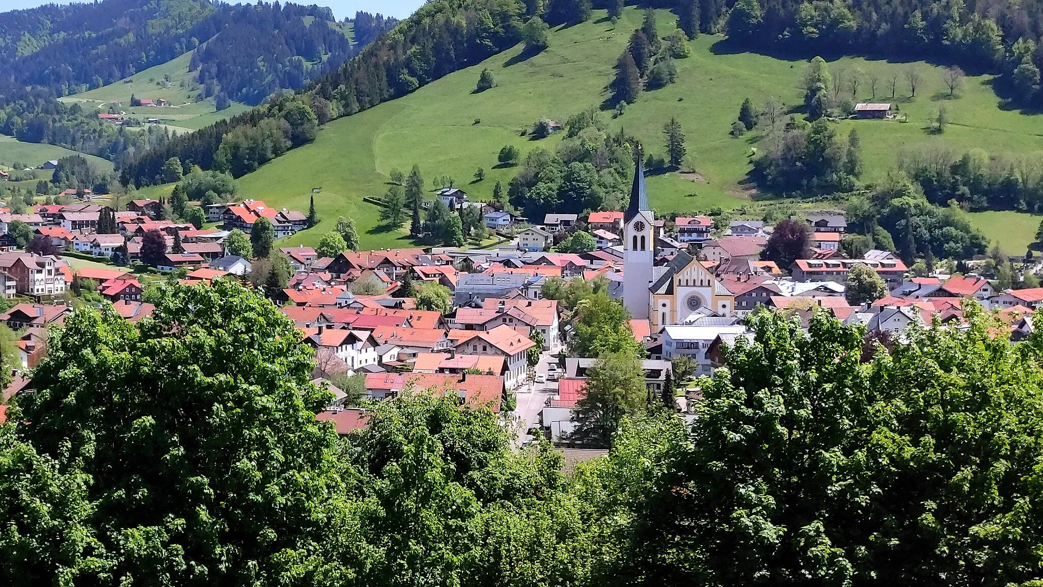 Photo showing: Blkick auf Oberstaufen