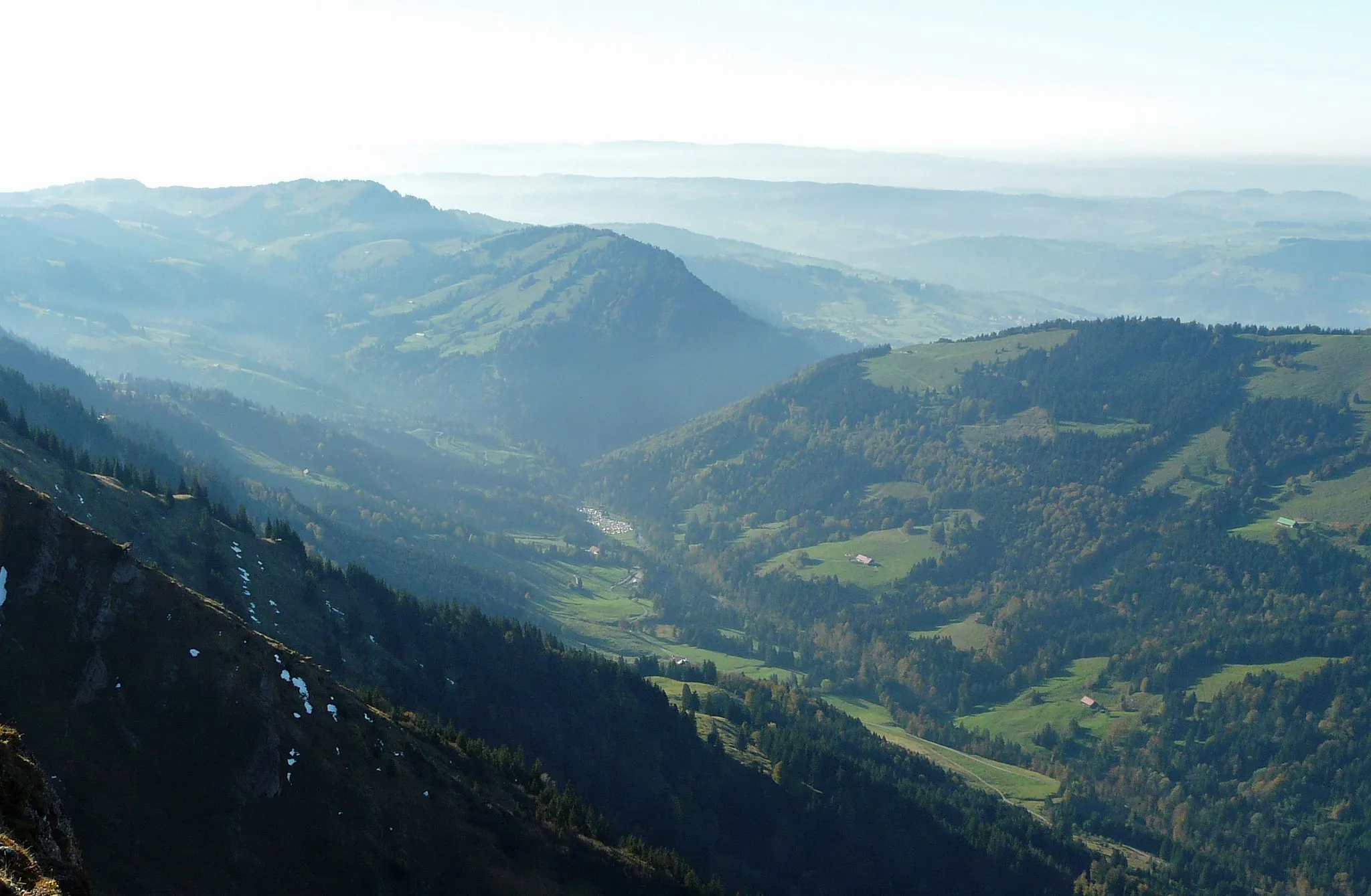 Photo showing: Blick vom Rindalphorn Richtung Oberstaufen
