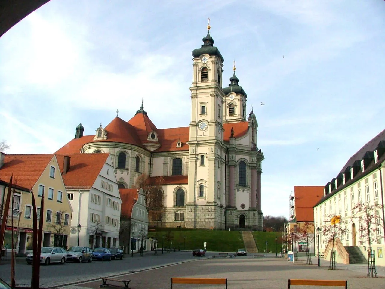 Photo showing: Ottobeuren Basilika Marktplatz