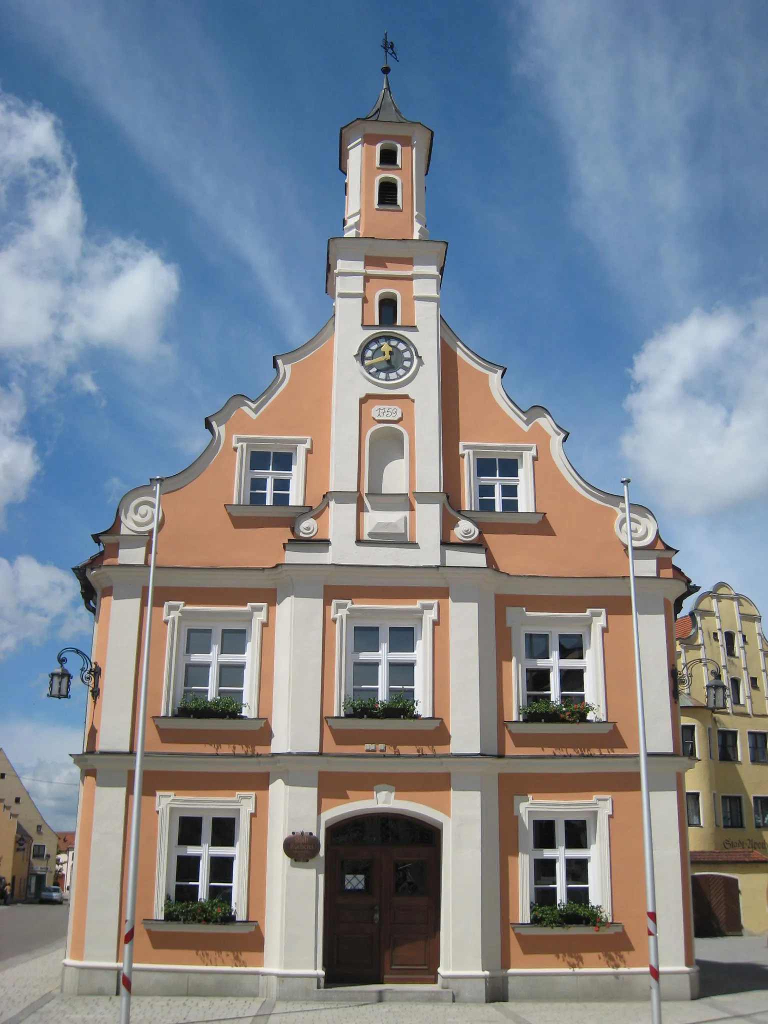 Photo showing: Rathaus der Stadt Rain