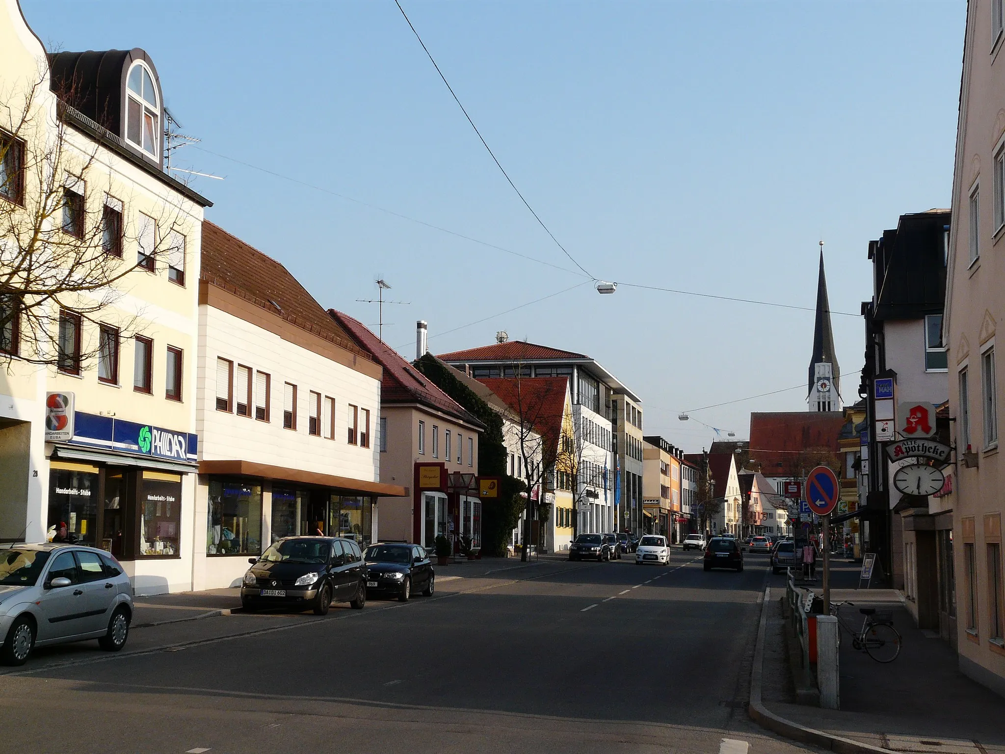 Photo showing: Fuggerstraße in Schwabmünchen