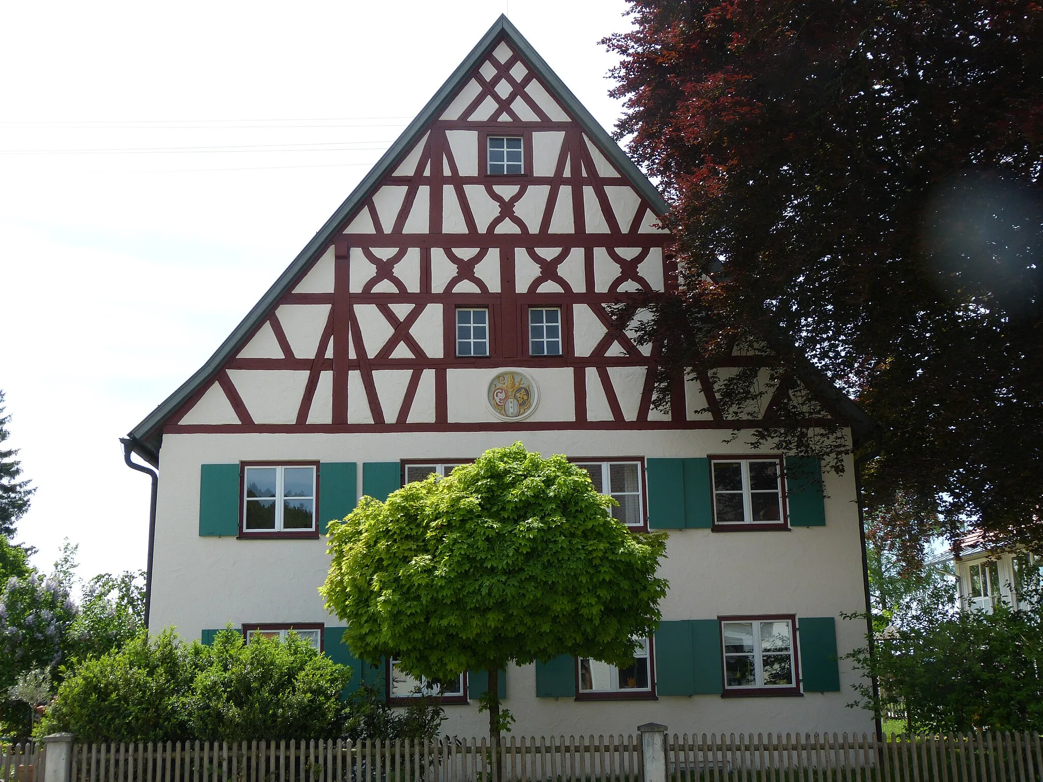 Photo showing: Pfarrhof in Wolfertschwenden, Landkreis Unterallgäu, Bayern
