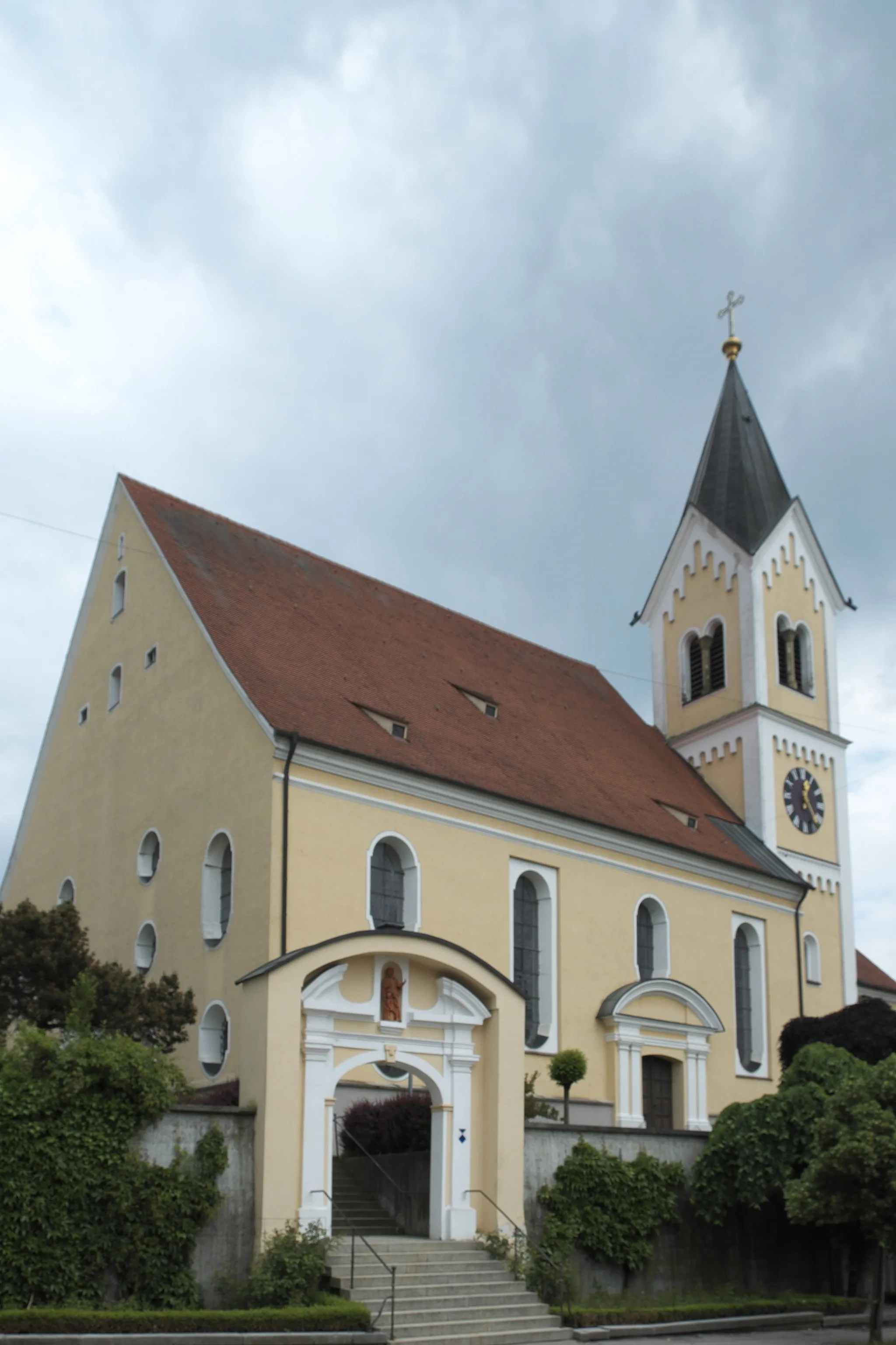 Photo showing: Katholische Pfarrkirche St. Peter und Paul in Ziemetshausen im Landkreis Günzburg (Bayern), 1687/88 bzw. 1690-94 Neubau von Johann Schmuzer