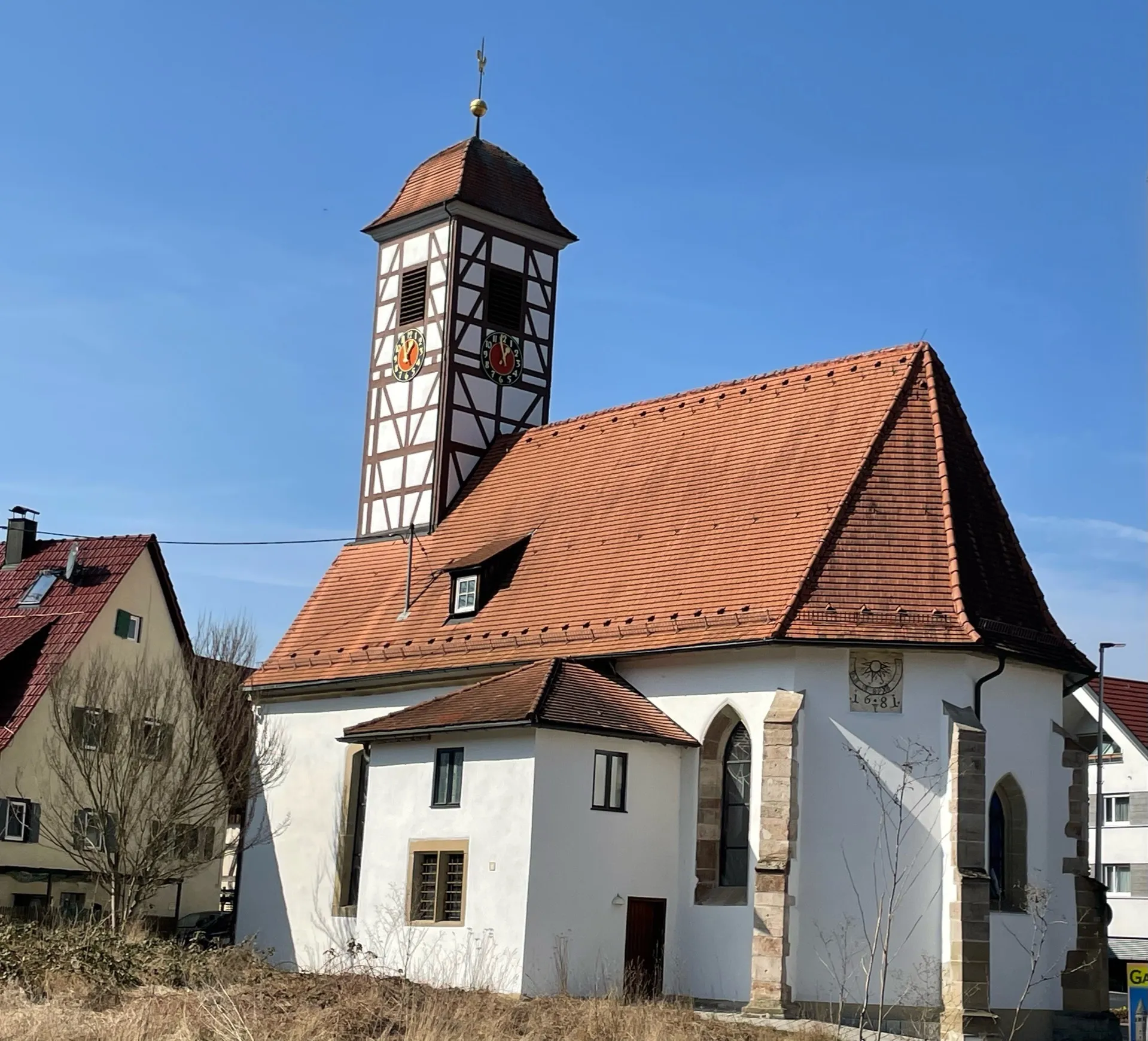 Photo showing: Schön renoviertes gotisches Kirchlein