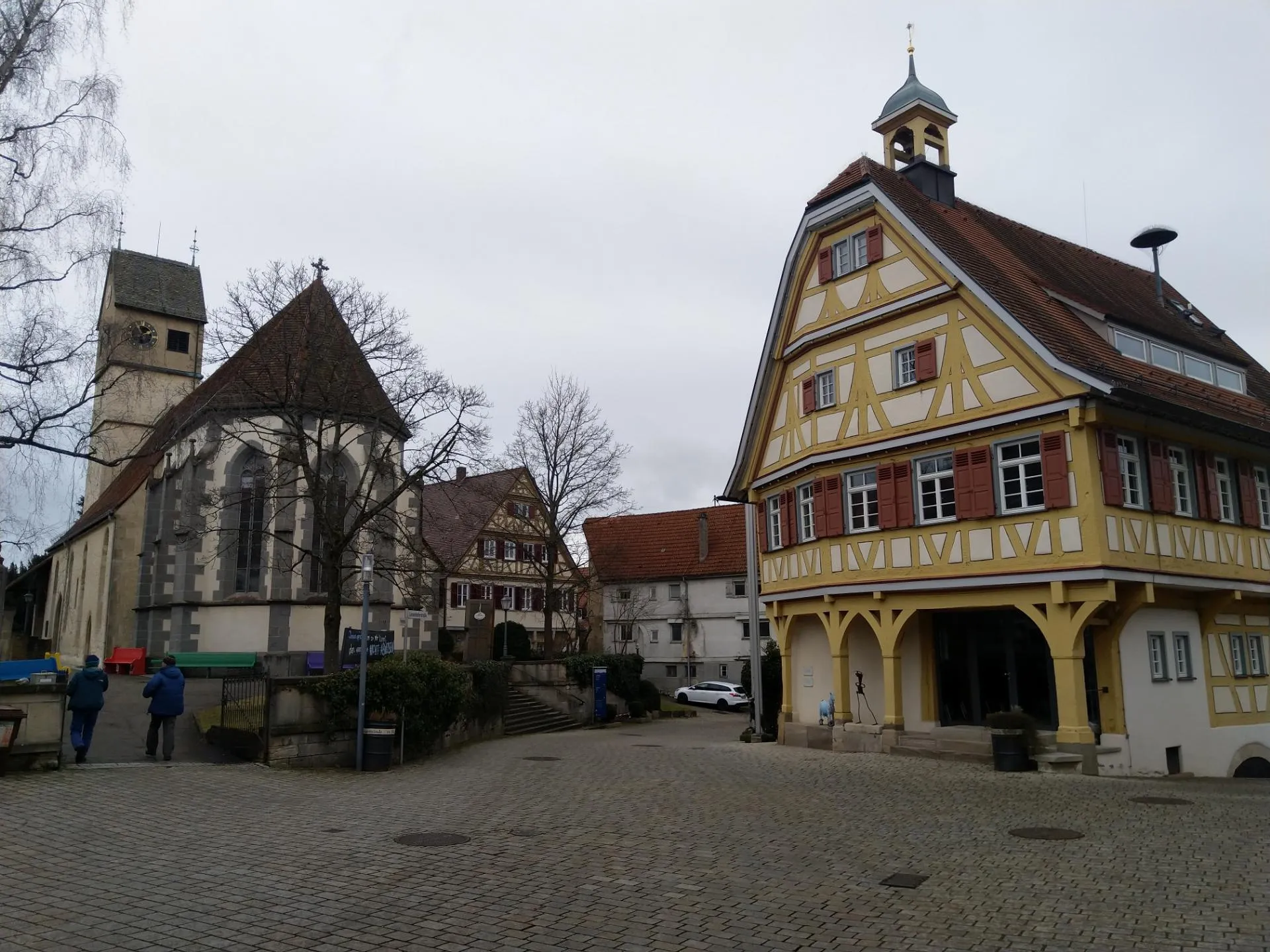 Photo showing: Historische Ortsmitte in Beuren am Rand der Schwäbischen Alb