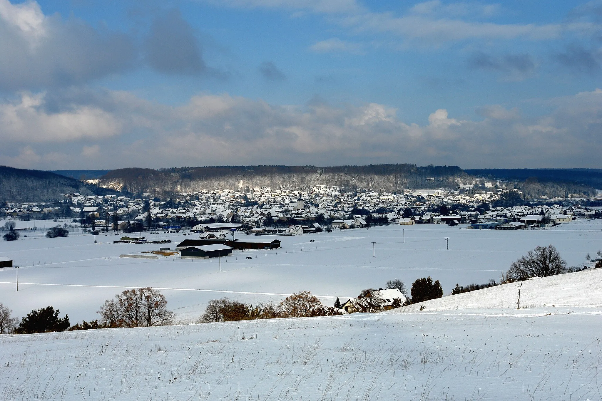 Photo showing: Winterlicher Blick auf Bolheim