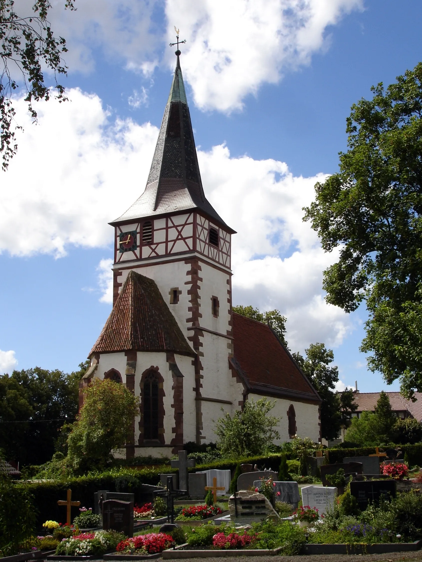 Photo showing: Speyrer Church in Ditzingen, Baden-Württemberg, Germany