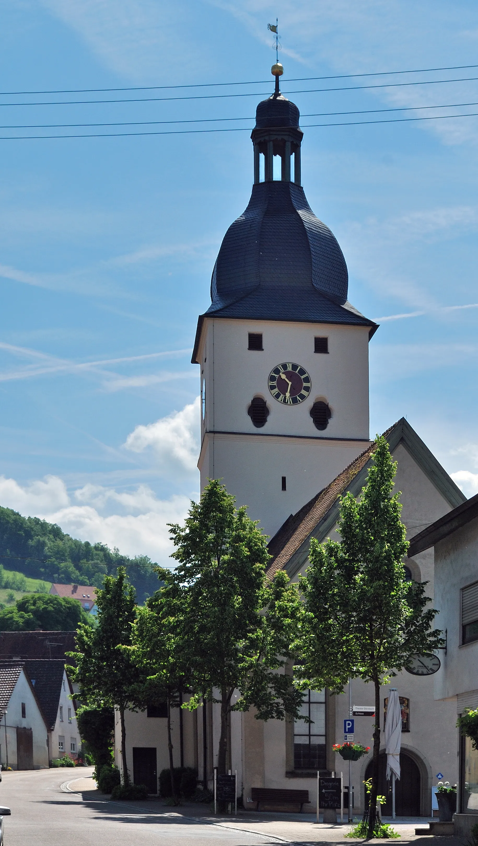 Photo showing: The protestant Trinity Church in Dörzbach in Southern Germany.