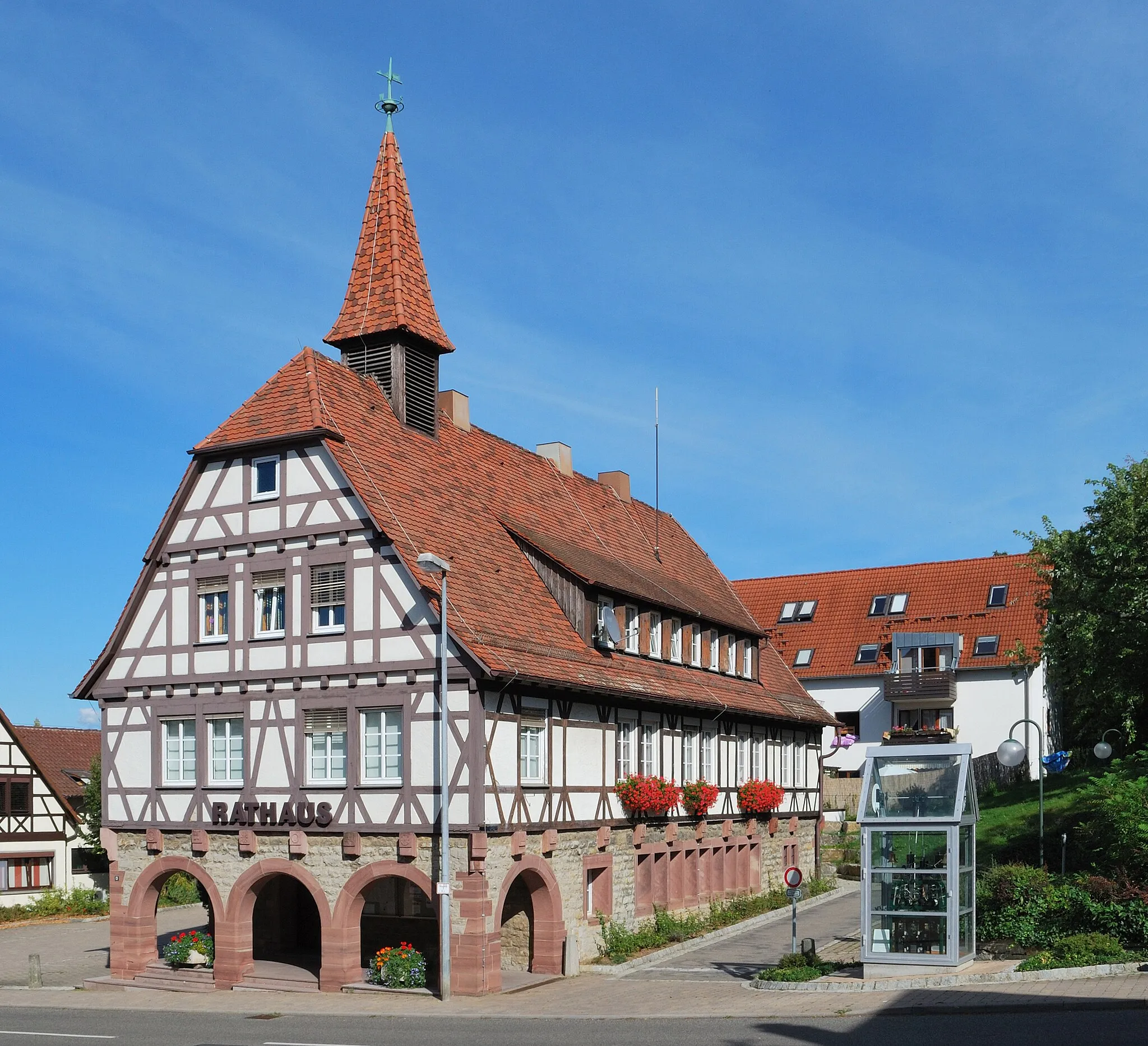 Photo showing: Town hall in Nussdorf (Baden-Württemberg, Germany).