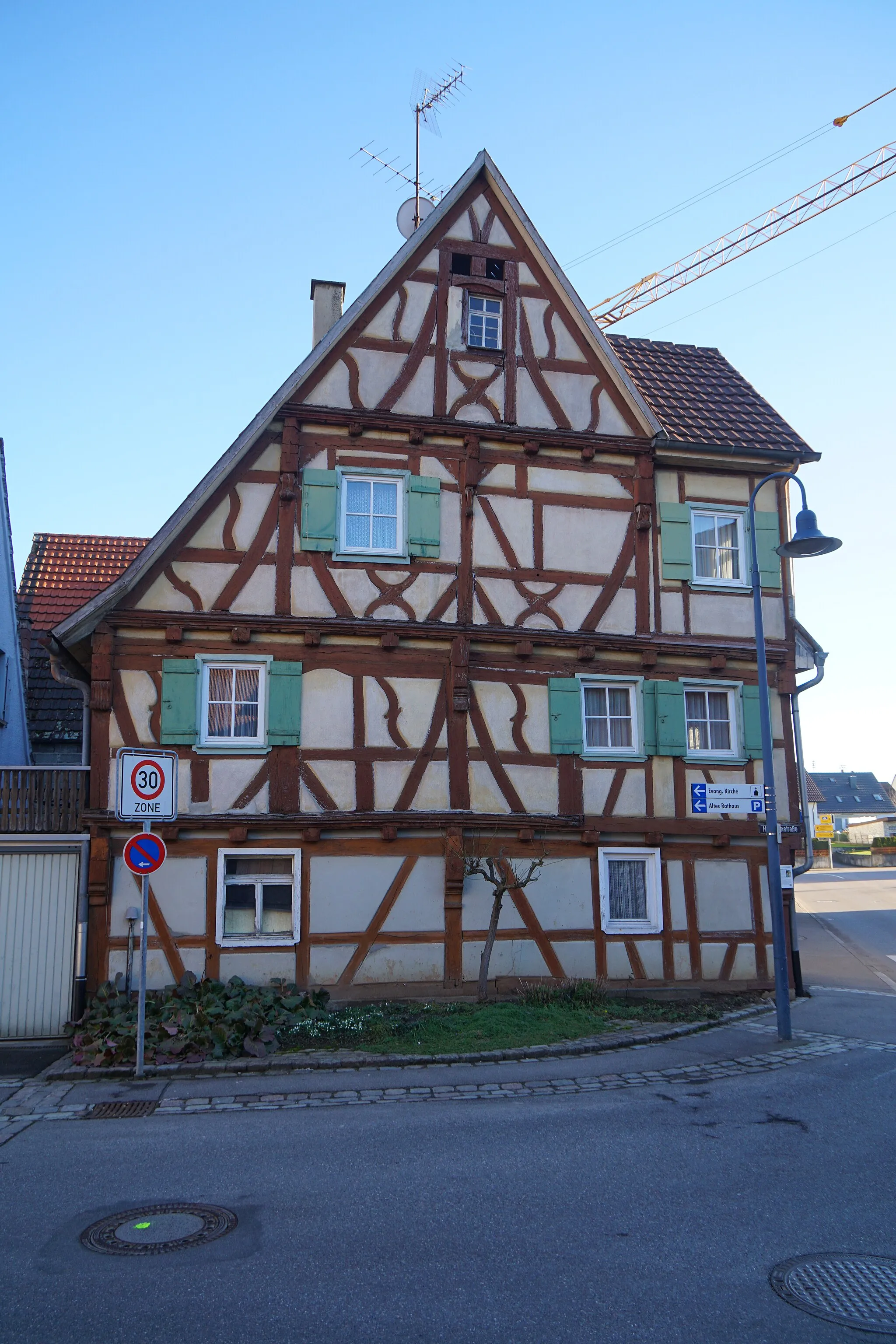 Photo showing: Gebäude Ehninger Straße 6, Hildrizhausen