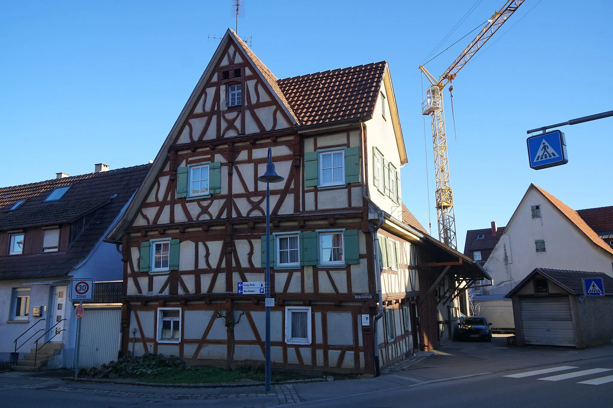 Photo showing: Gebäude Ehninger Straße 6, Hildrizhausen