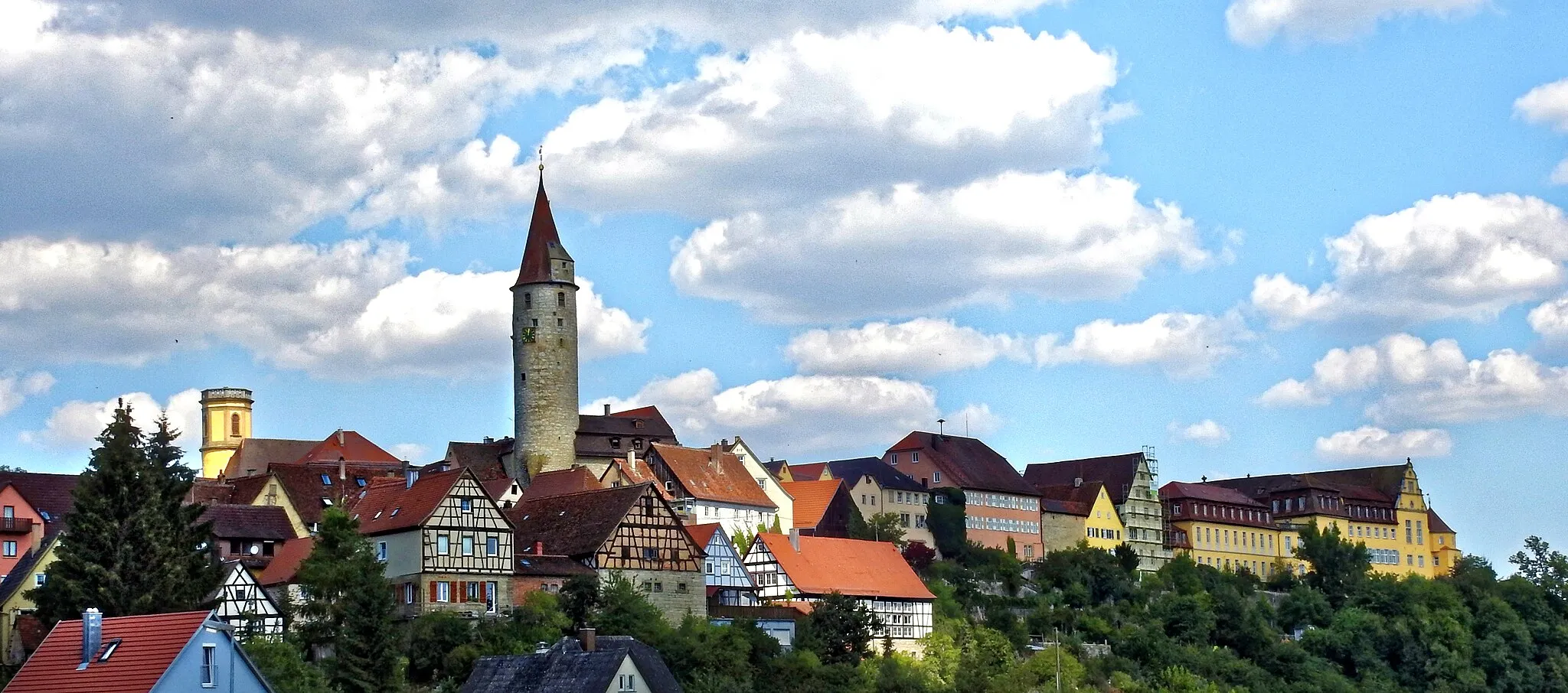 Photo showing: Kirchberg an idyllic small town on the Jagst River