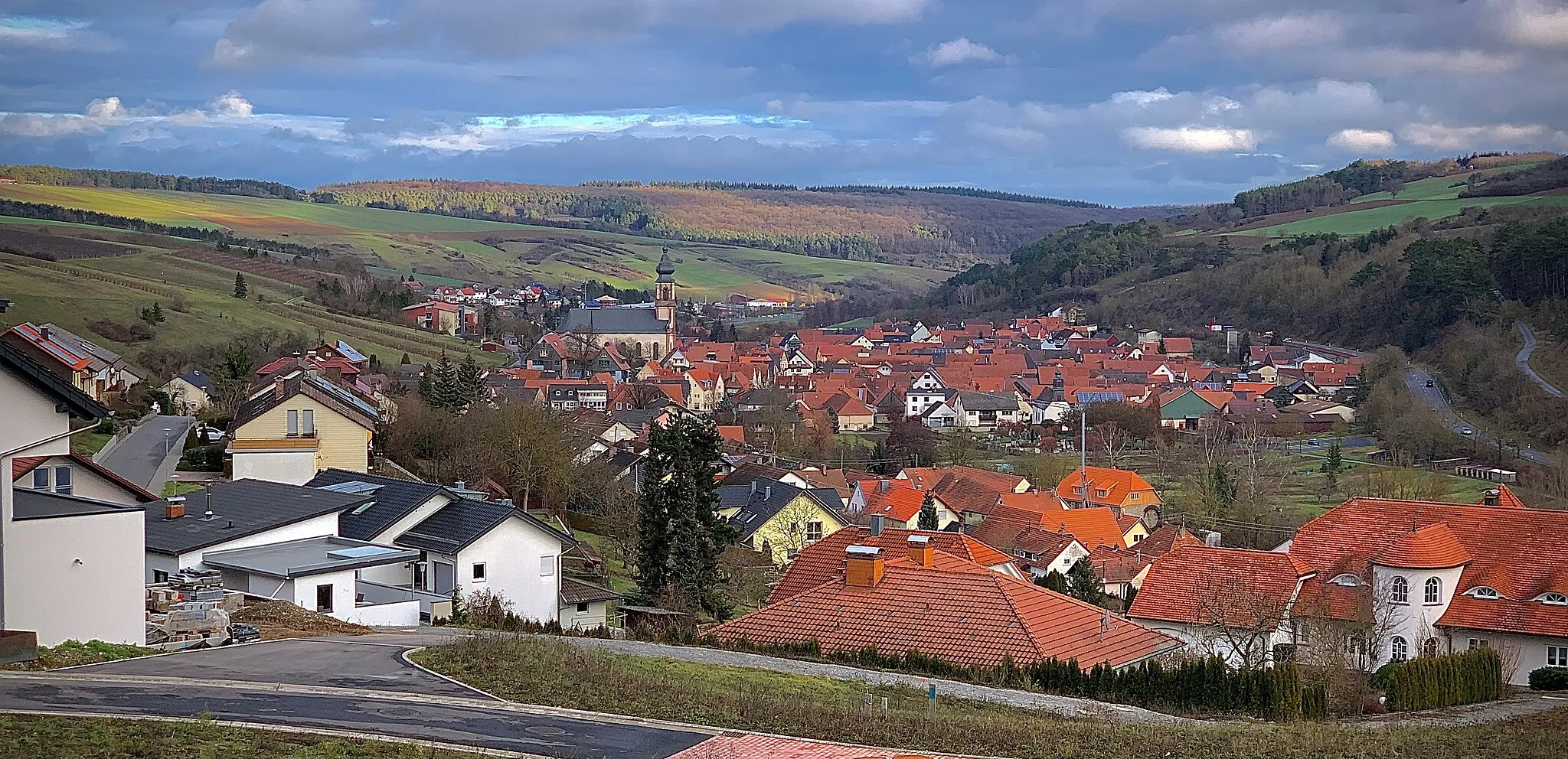 Photo showing: Blick vom Ritterberg auf Königheim