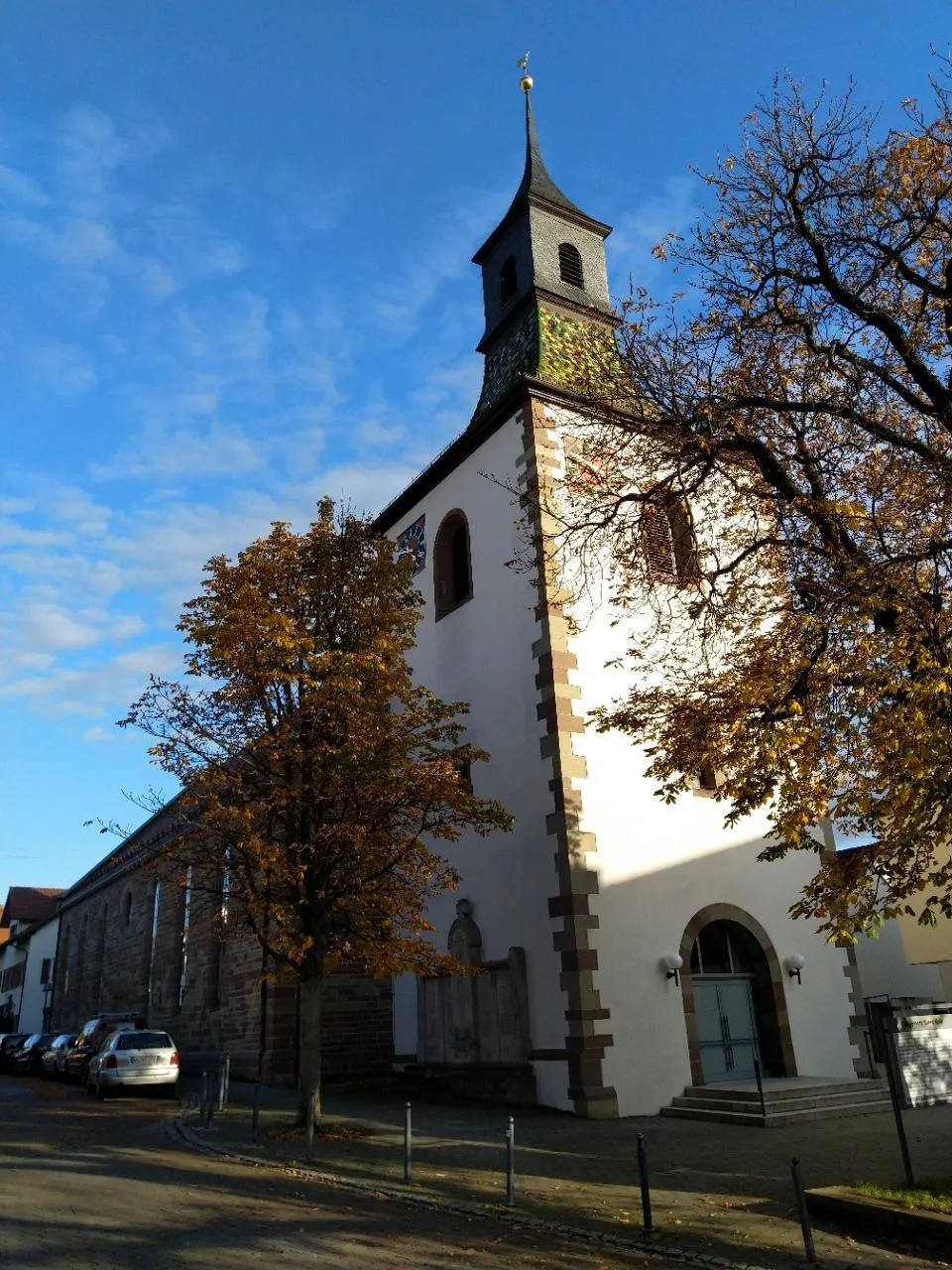 Photo showing: Evangelische Kirche in Korb von 1832 mit älterem Turm des 16 Jhs. mit barockem Helm