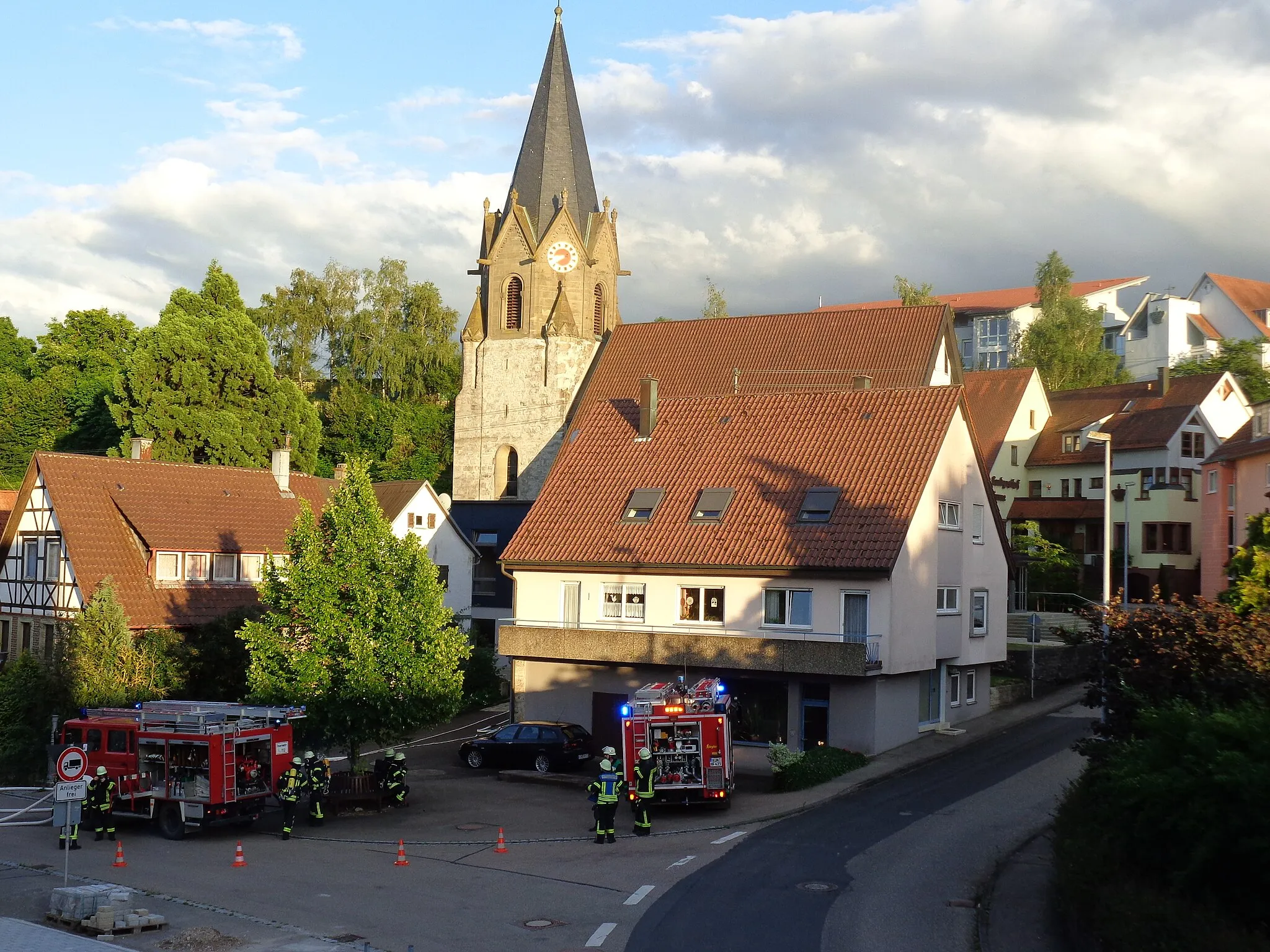 Photo showing: Fire drill, Eschental, Germany 2017