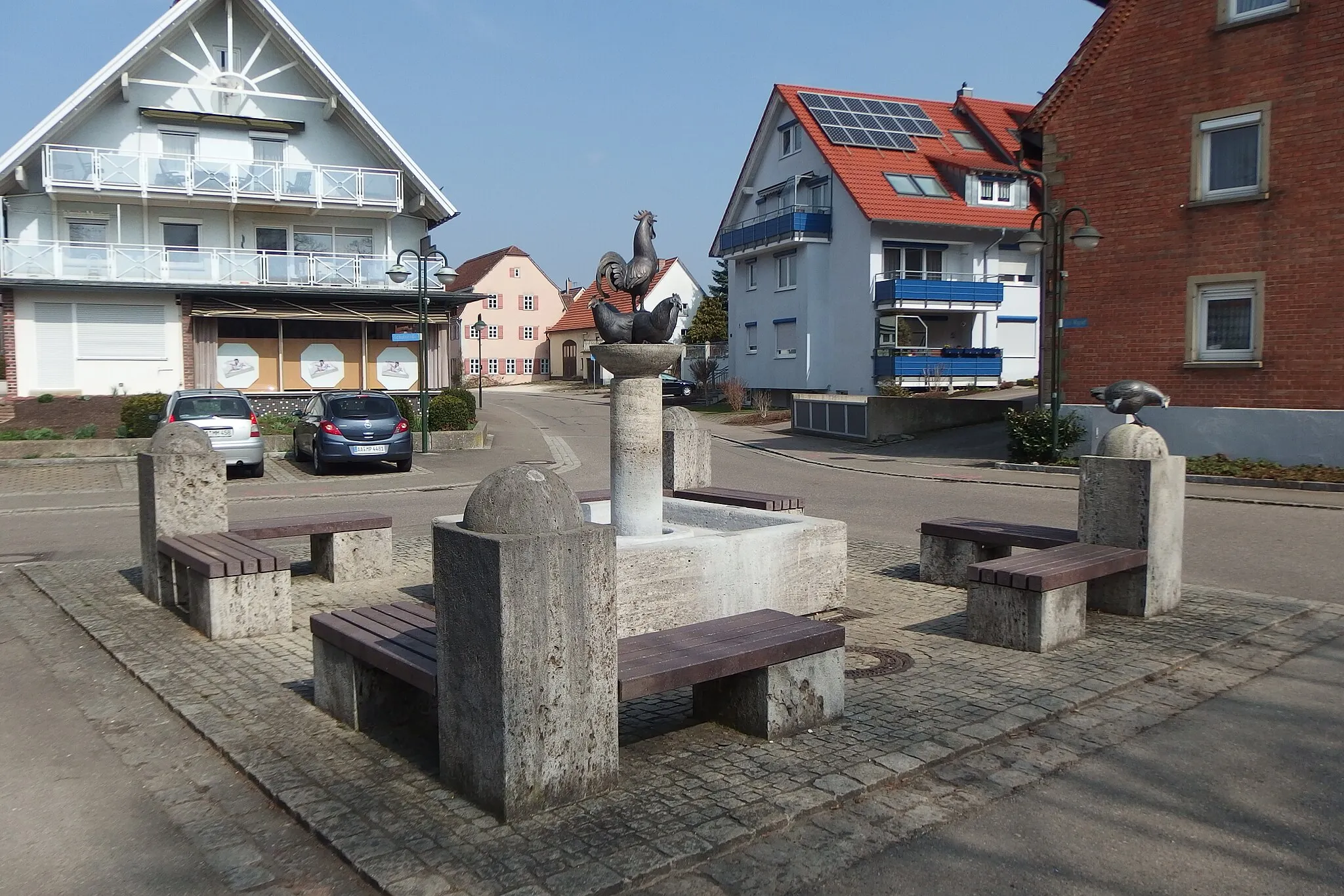 Photo showing: Mögglingen village fountain