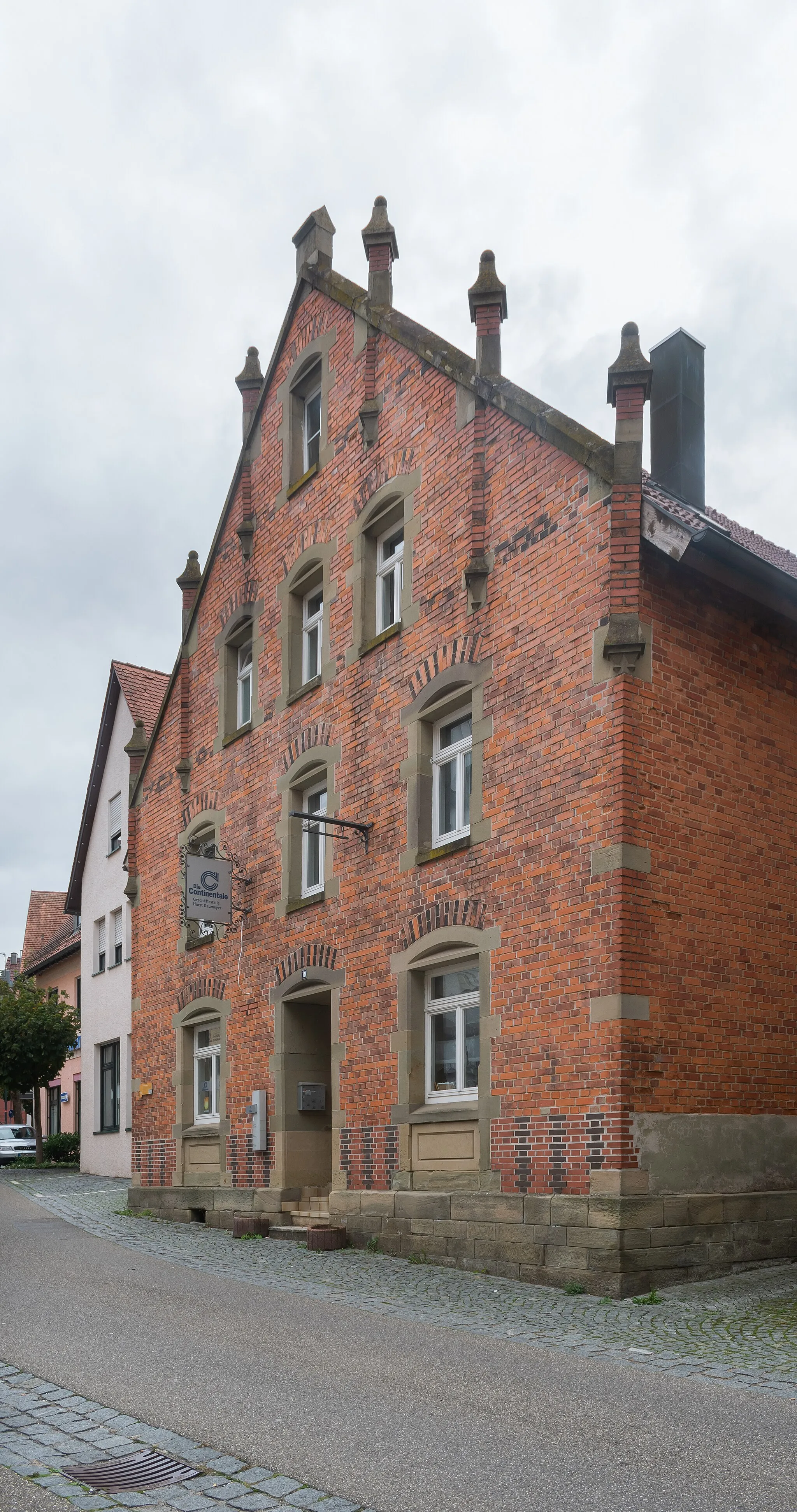 Photo showing: Former bath house at Hintere Straße19 in Neuenstein, Baden-Württemberg, Germany