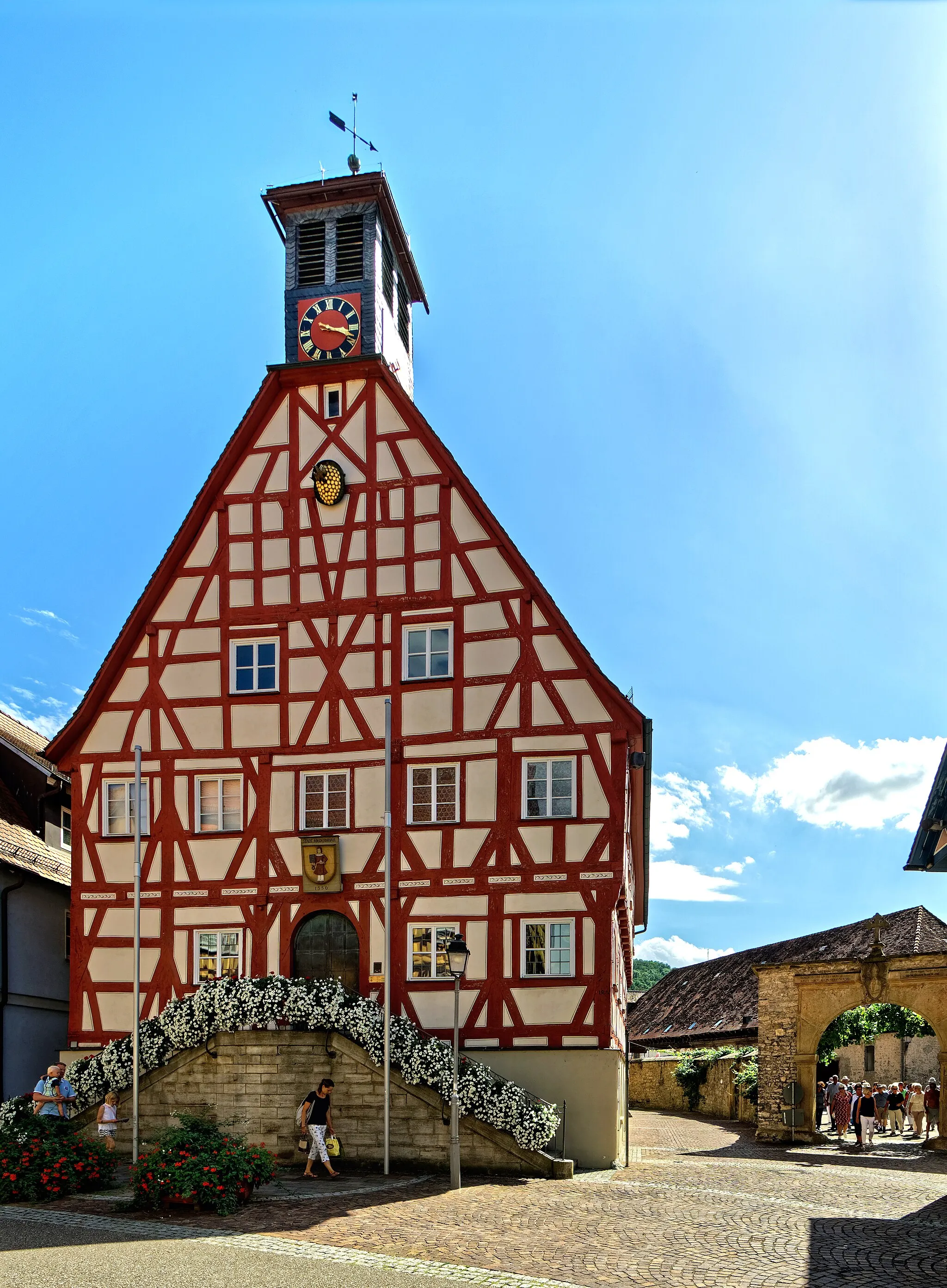 Photo showing: The town hall in Niedernhall.