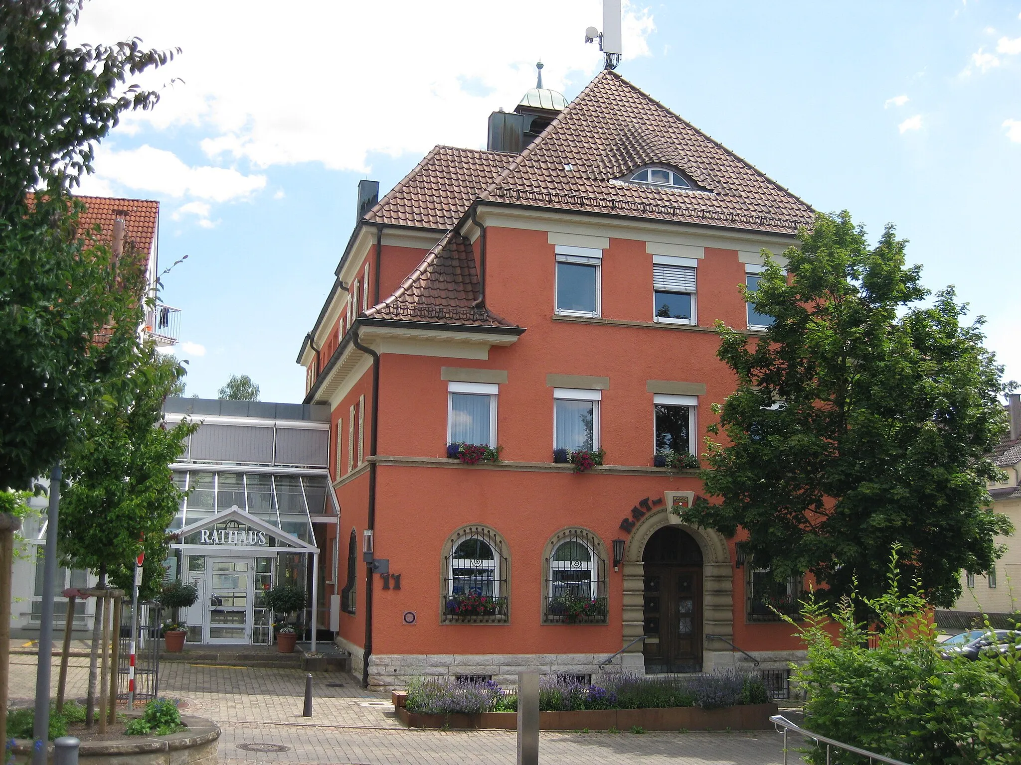 Photo showing: Rathaus in Plüderhausen im Jahr 2020