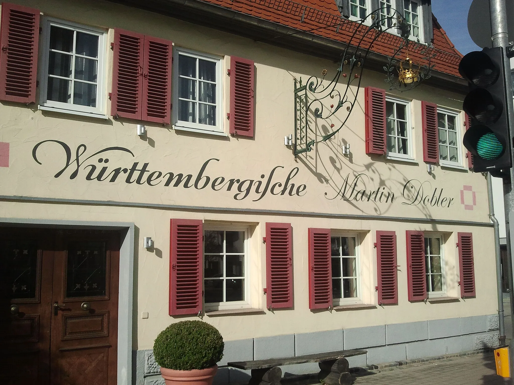 Photo showing: Hausbeschriftung in Reichenbach an der Fils mit langem s.