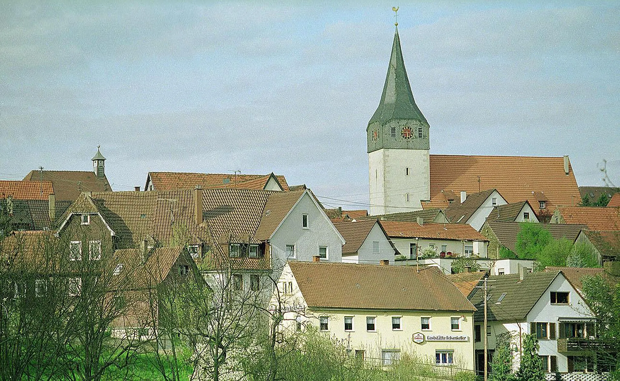 Photo showing: Kleinsachsenheim vom Flachsrain aus.