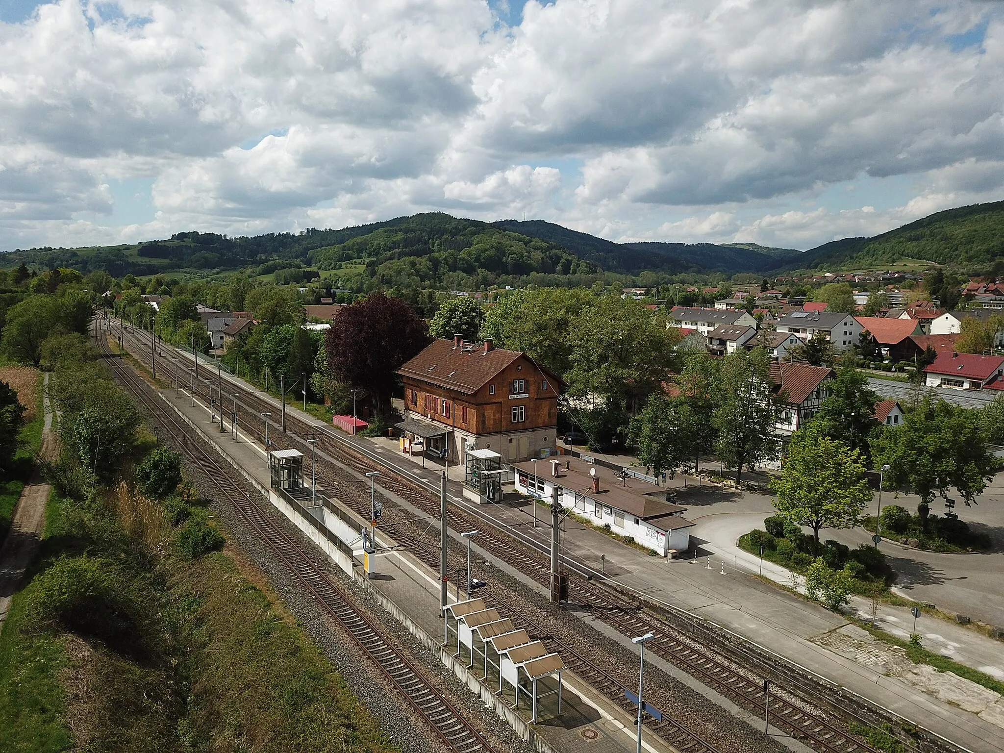 Photo showing: Bahnhof Sulzbach an der Murr