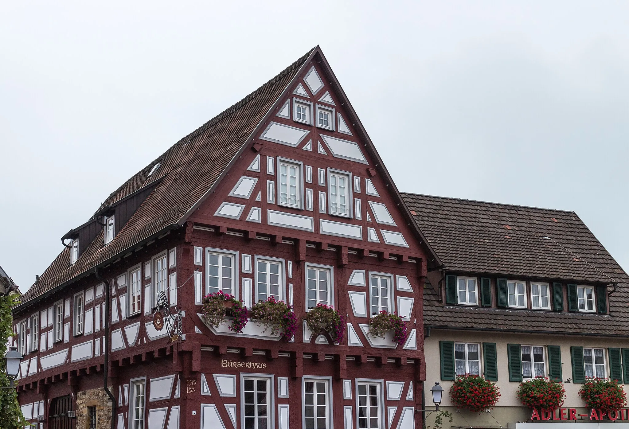 Photo showing: Weilheim an der Teck Bürgerhaus, Marktpl. 4, 73235 (National Monument)