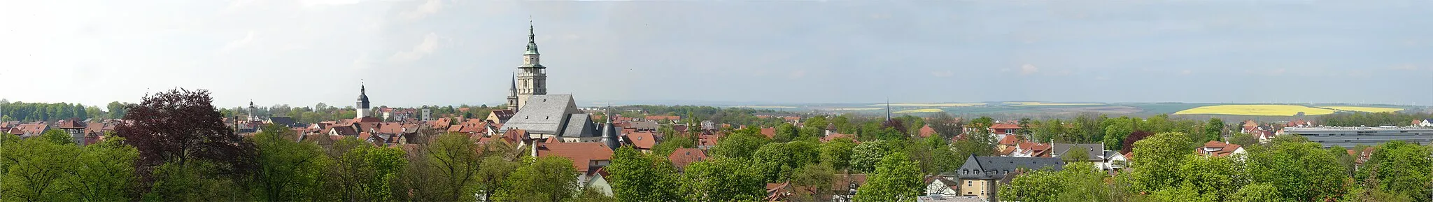 Photo showing: Panorama von Bad Langensalza