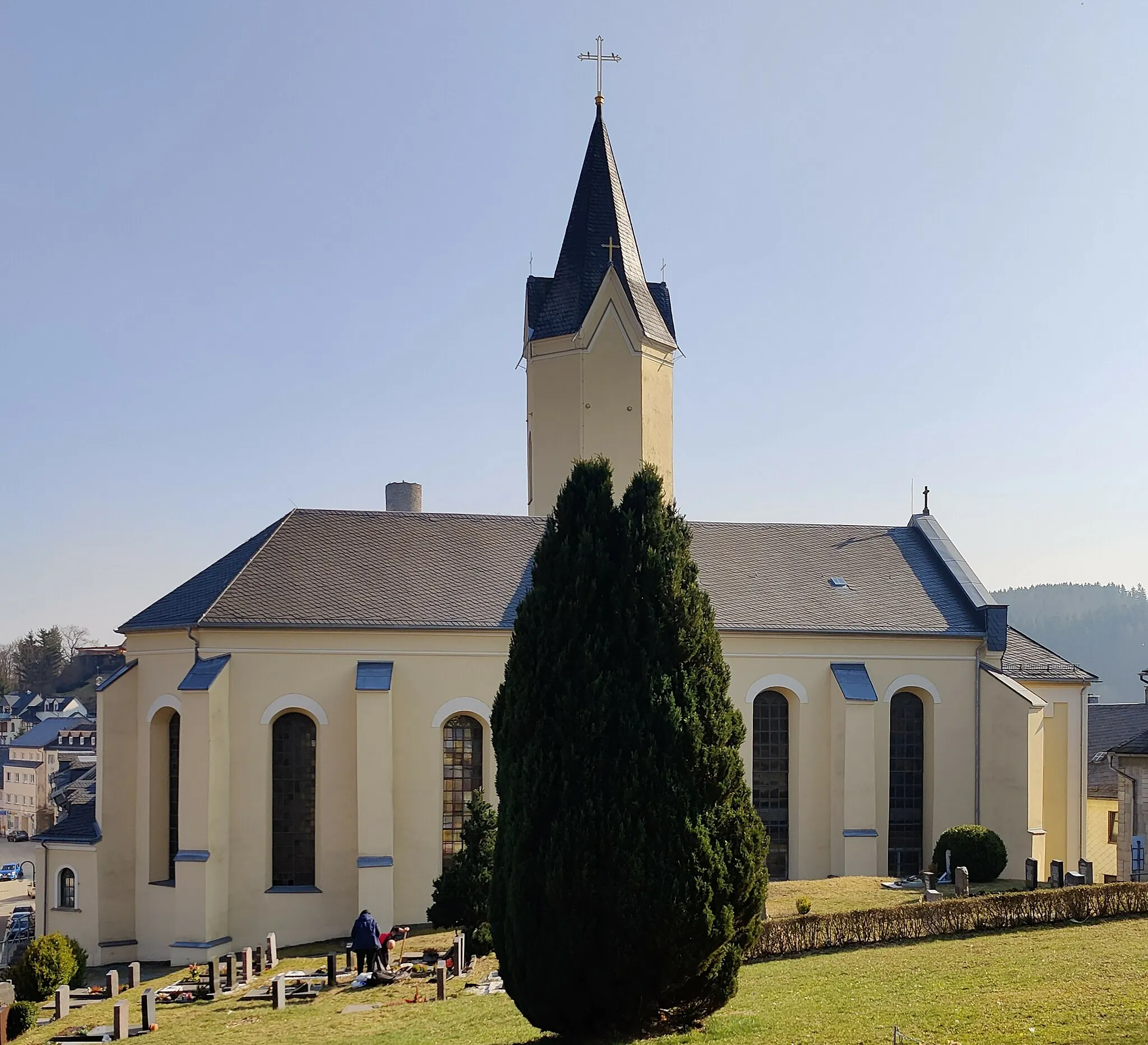 Photo showing: Evangelisch-lutherische Stadtkirche St. Michaelis Bad Lobenstein, Saale-Orla-Kreis, Thüringen, Deutschland
