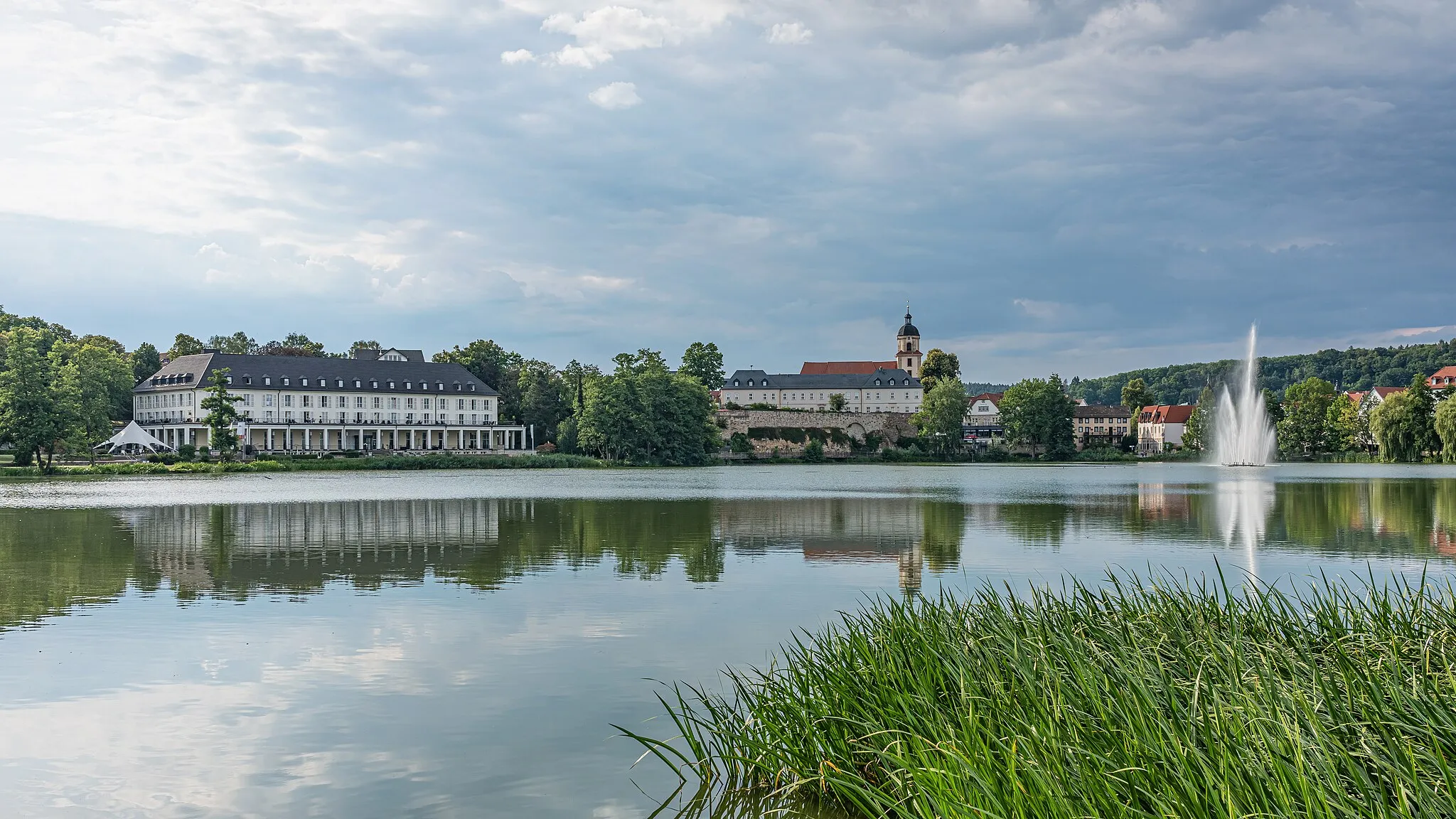 Photo showing: Lake in Bad Salzungen (Thuringia, Germany)