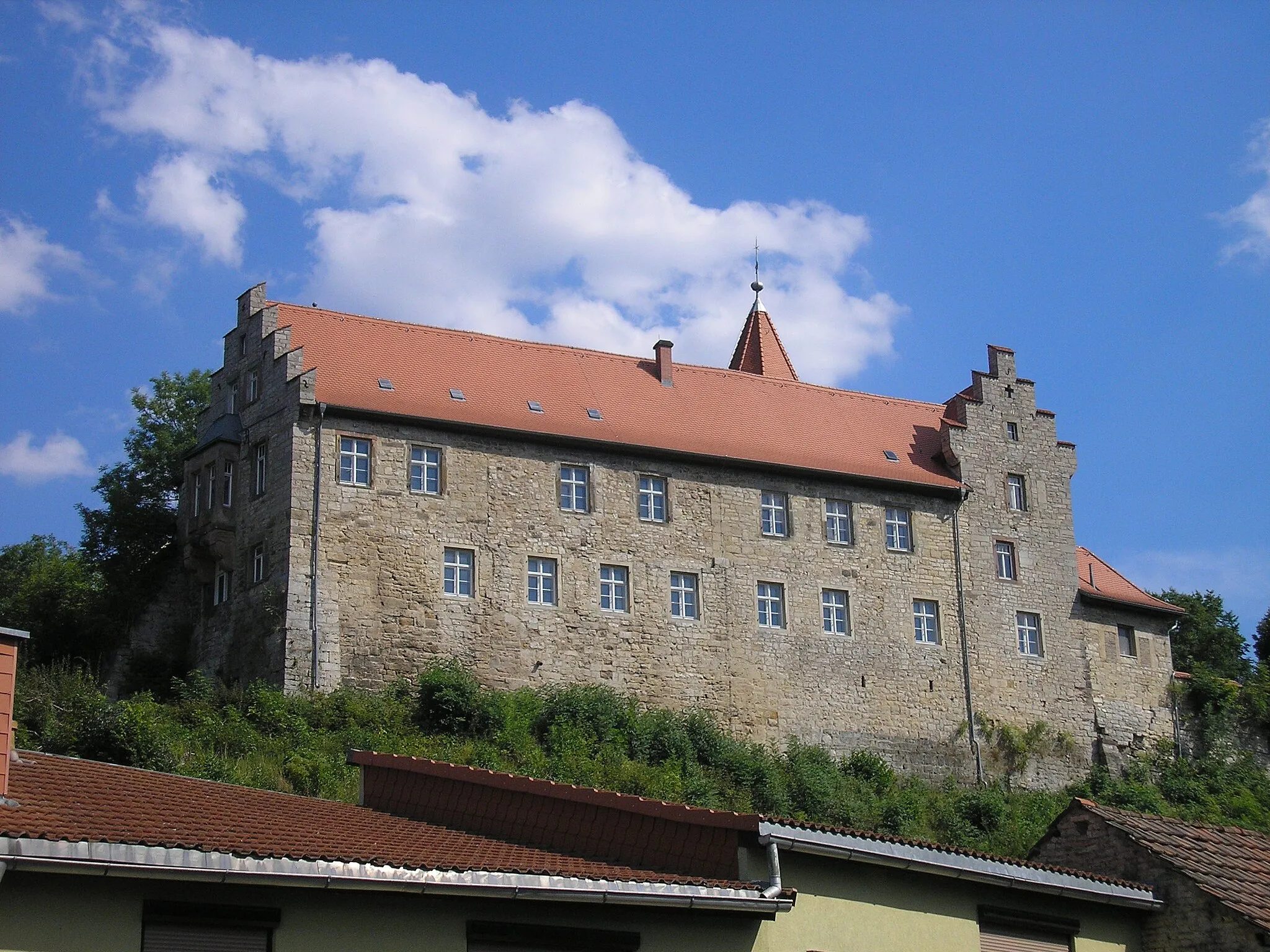 Photo showing: Die Niederburg in Kranichfeld (Thüringen).