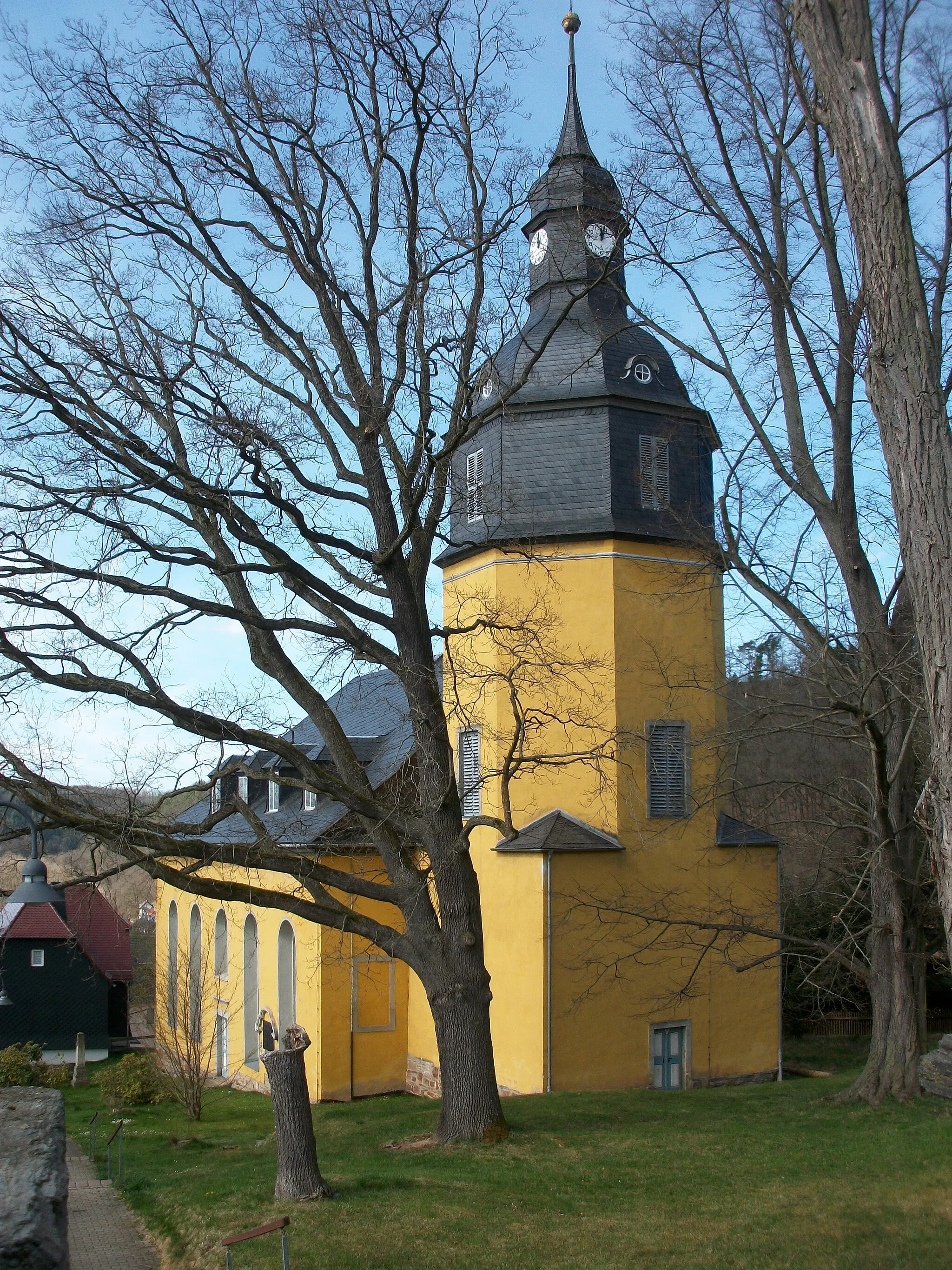 Photo showing: Kirche St. Erhard (Berga/Elster)