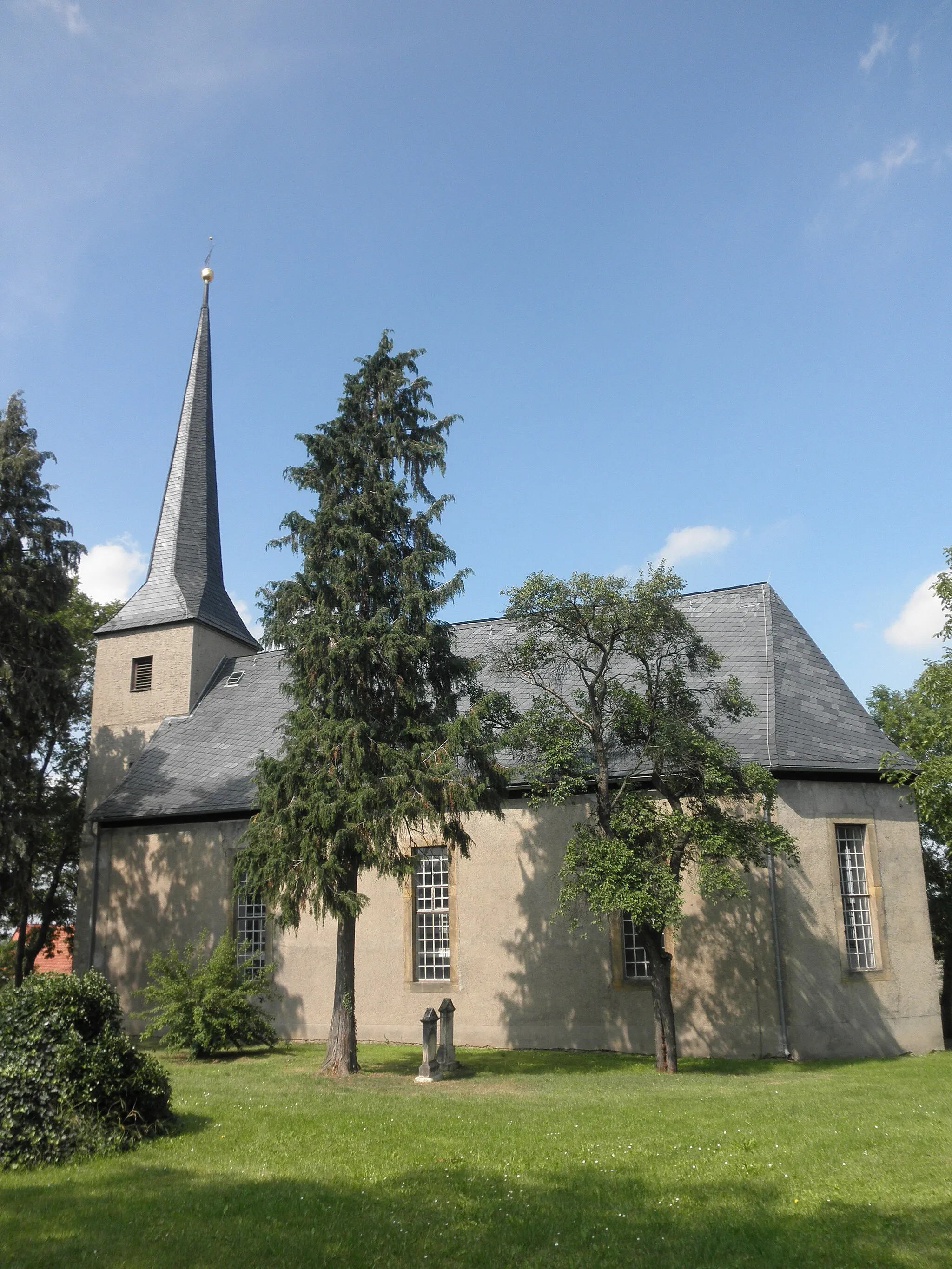 Photo showing: Church in Hottelstedt in Thuringia