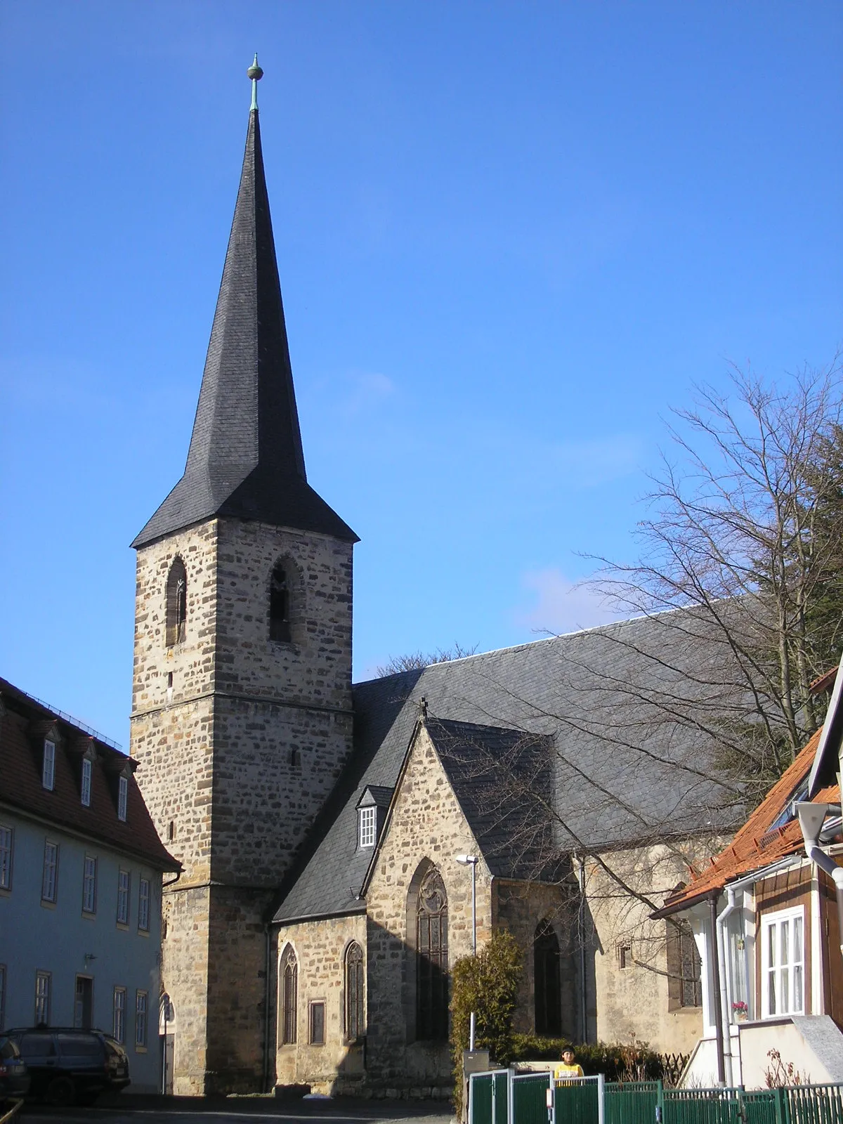 Photo showing: Die Stadtkirche in Blankenhain (Thüringen).