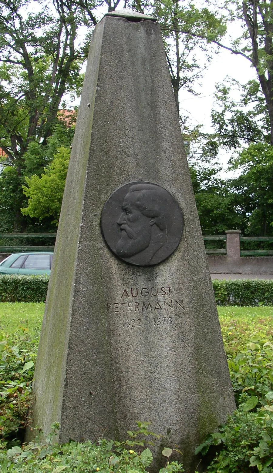 Photo showing: Memorial for August Petermann in Bleicherode in Thuringia, Germany