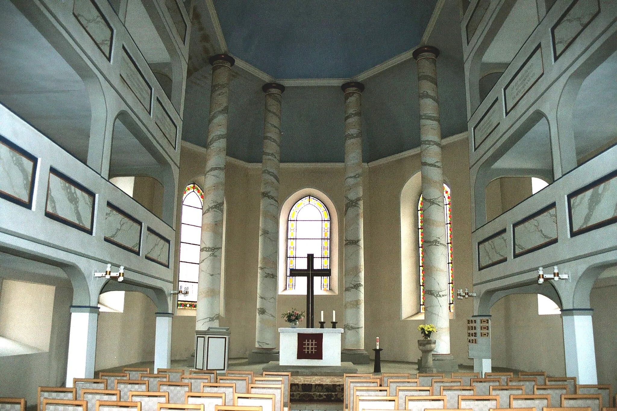 Photo showing: Bürgel (Thüringen), the church St. John, inner view