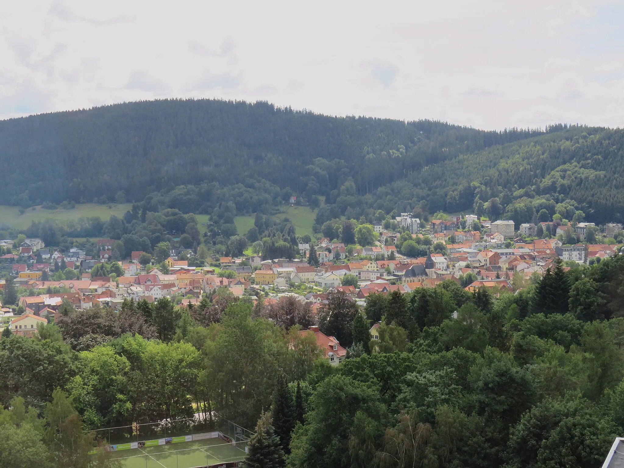 Photo showing: Blick vom Berghotel auf Friedrichroda