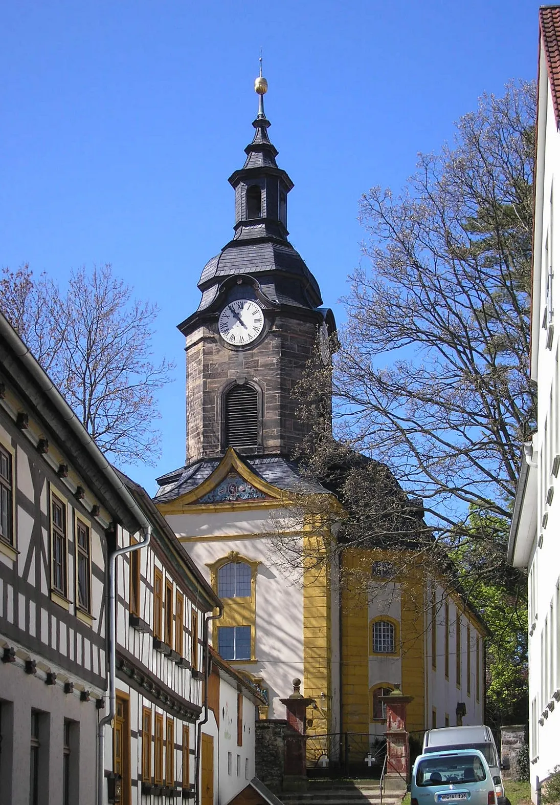 Photo showing: Die Kirche von Geschwenda (Thüringen).