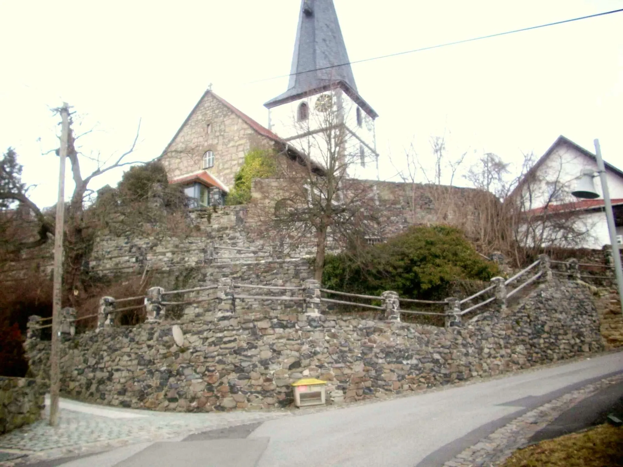 Photo showing: Gleichamberg (Church-Castle); District of Hildburghausen; Federal State (Free State) of Thuringia; Germany