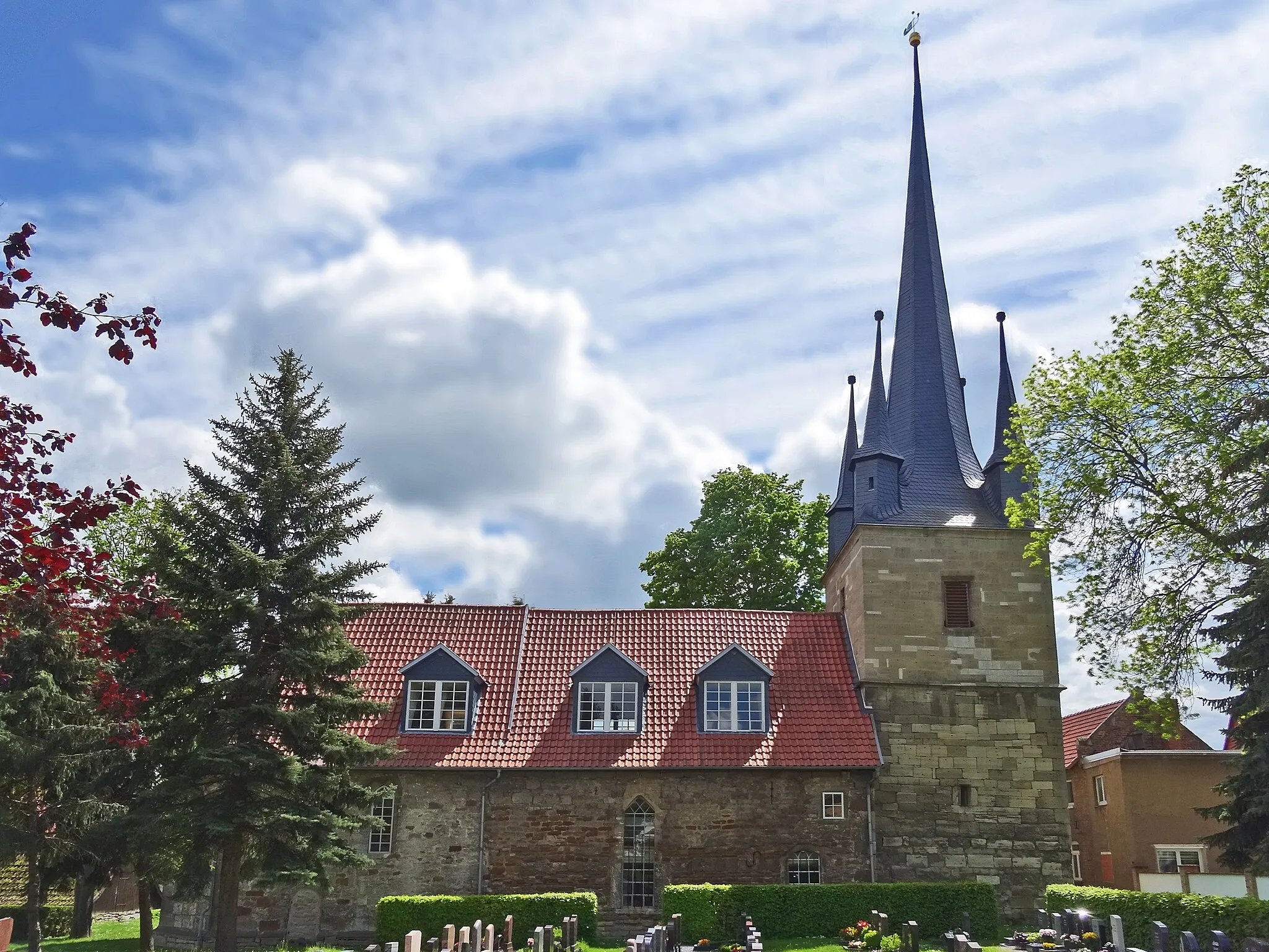 Photo showing: Dorfkirche St. Martini (Großengottern) von Norden