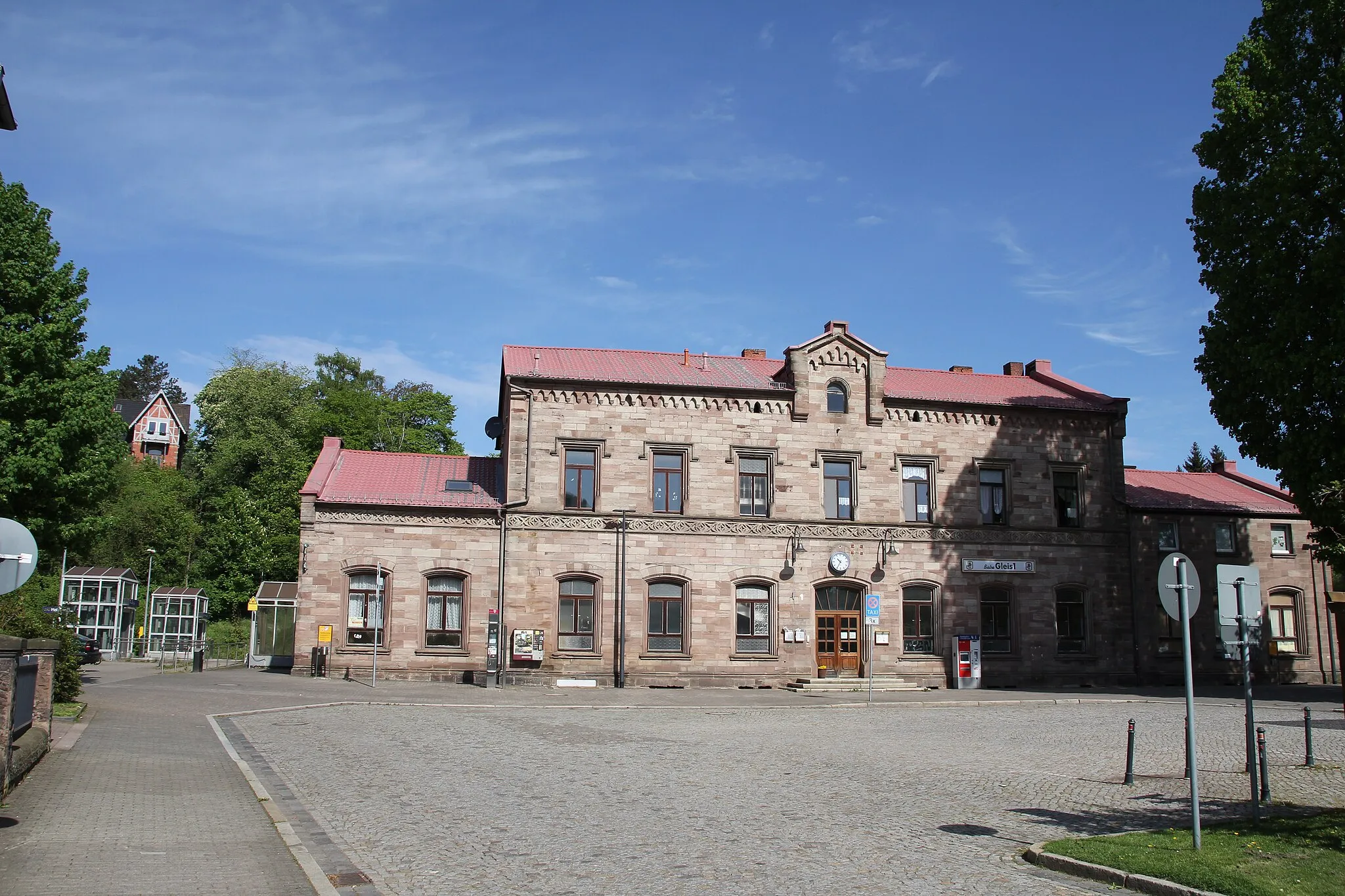 Photo showing: Railway station in Heilbad Heiligenstadt