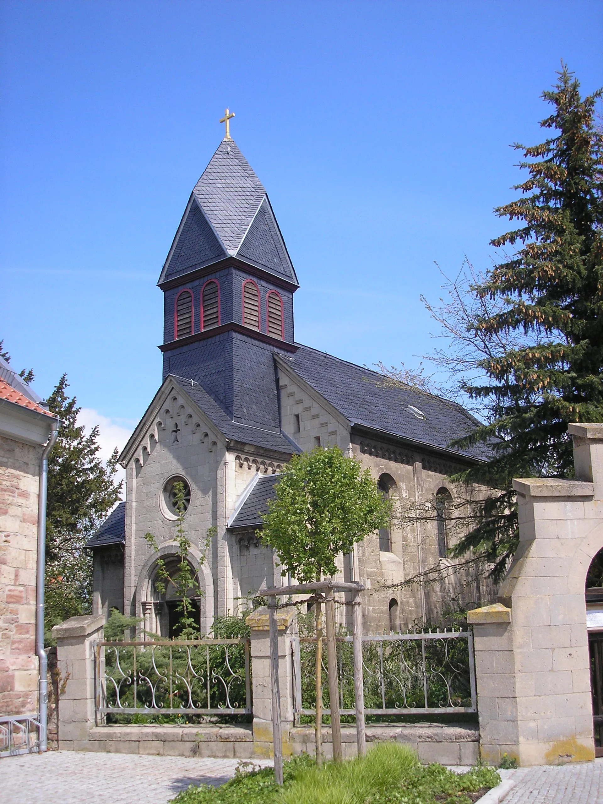 Photo showing: Die Gogathakirche in Heldrungen (Thüringen).