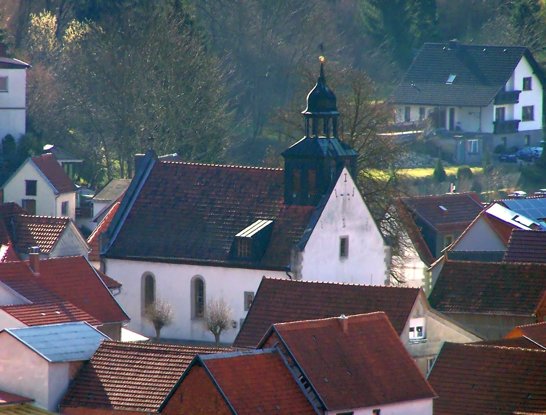 Photo showing: Die alte Dorfkirche St. Marien von Heyerode
