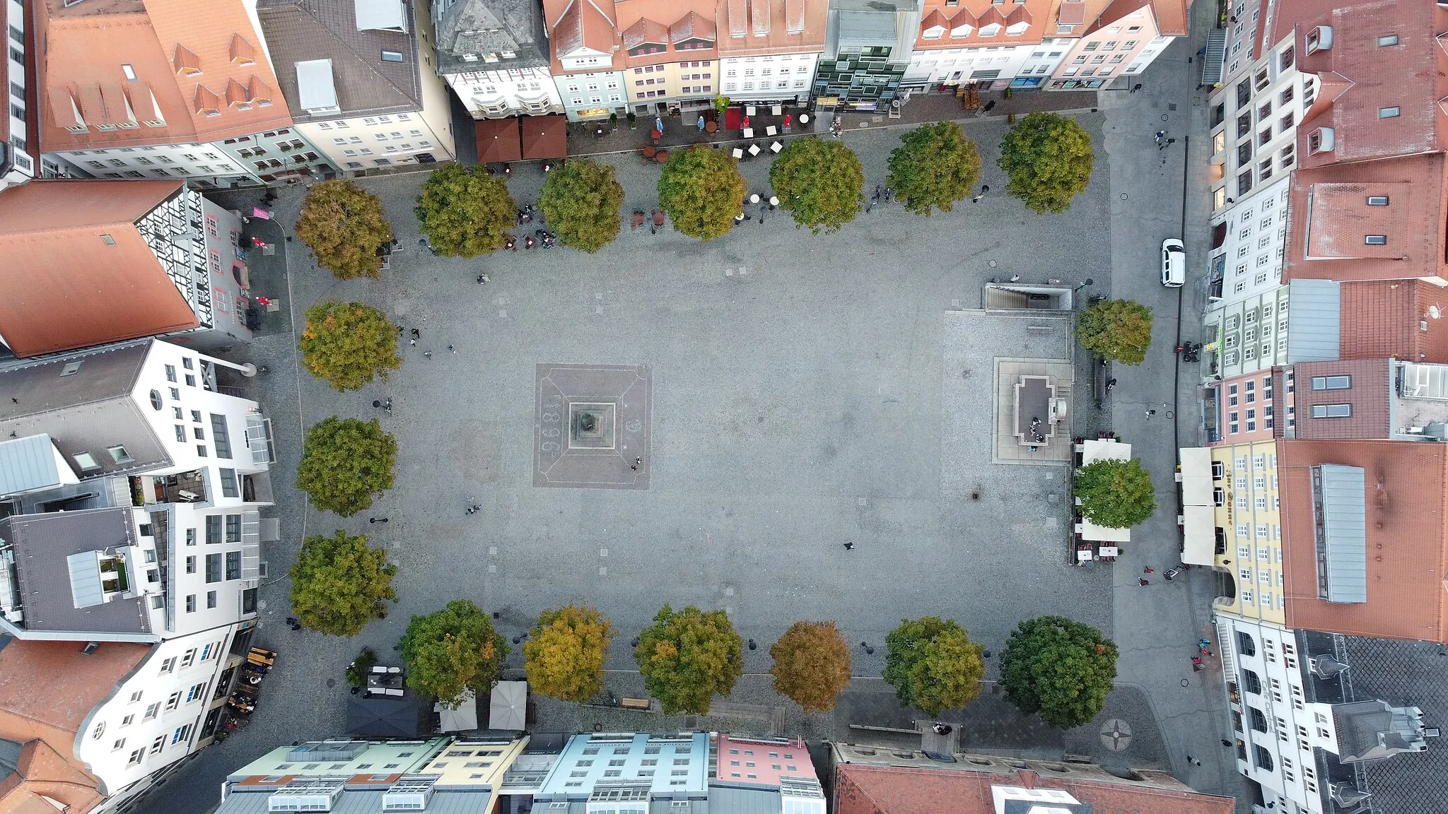 Photo showing: Draufsicht auf den Marktplatz in Jena