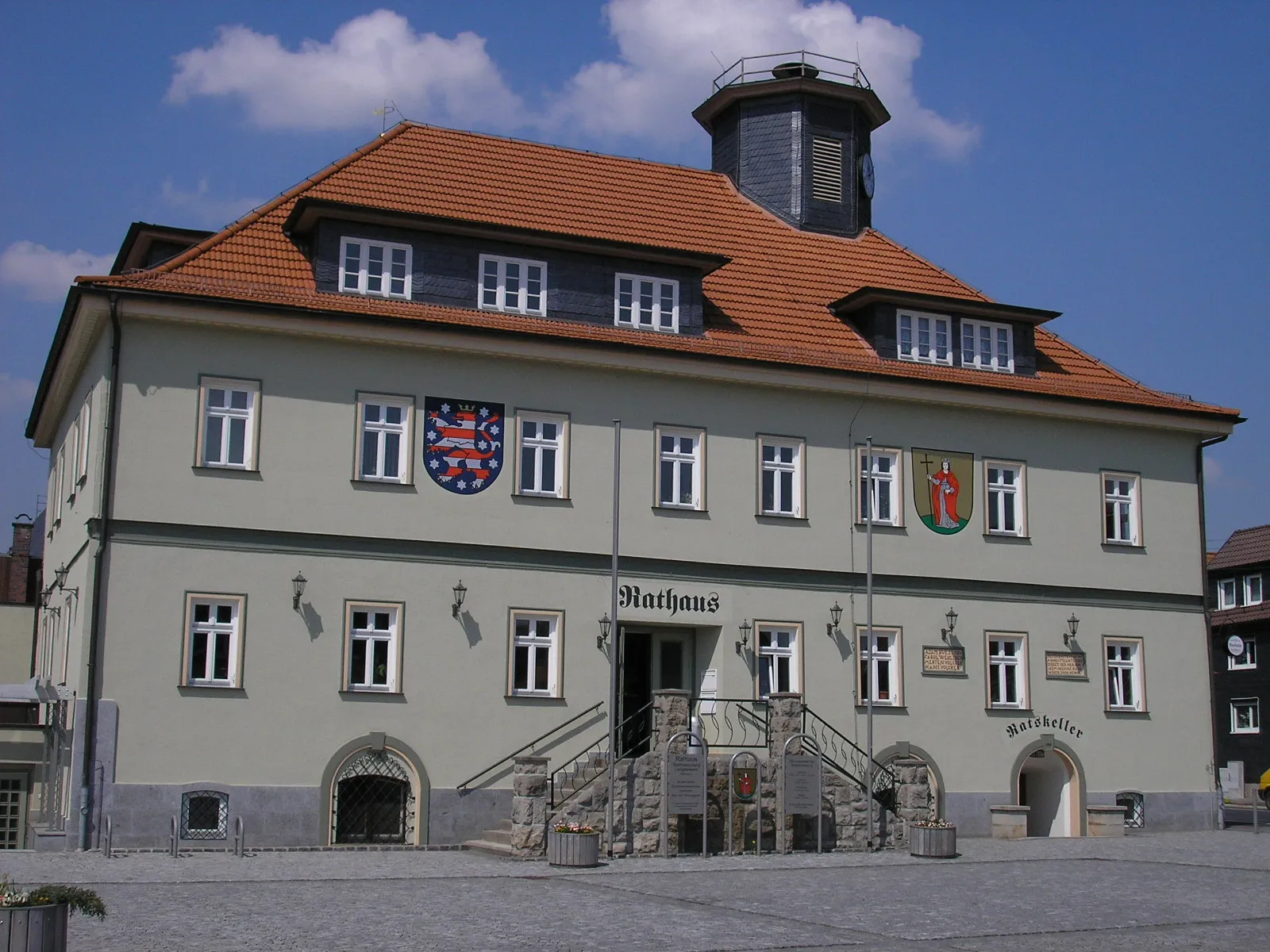Photo showing: Rathaus von Langewiesen (Thüringen).