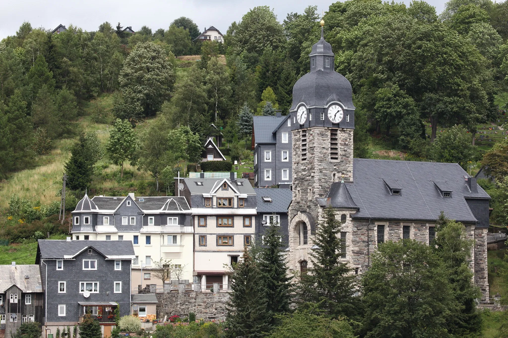 Photo showing: Evangelische Stadtkirche in Lauscha